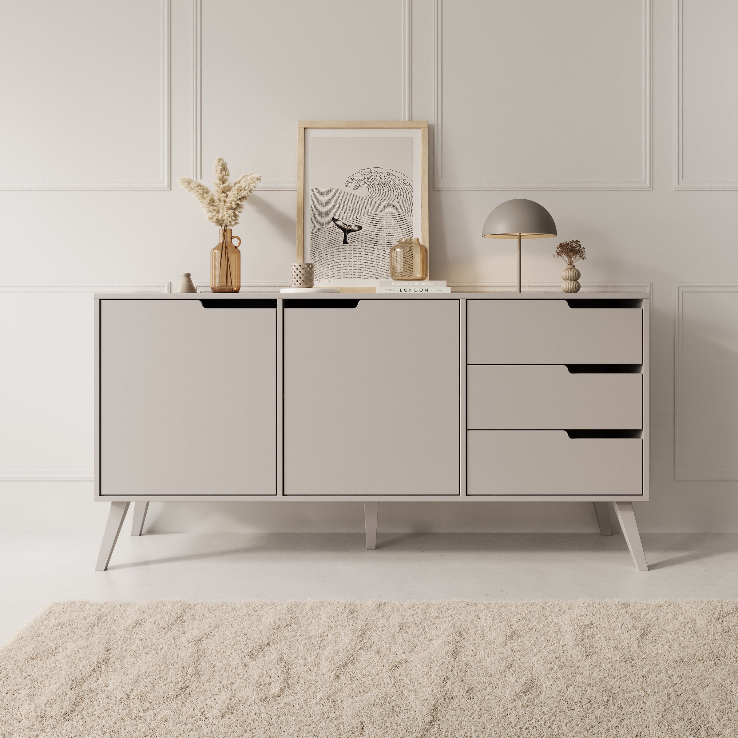 Nido - Dressoir - Beige - 160x40x80 cm