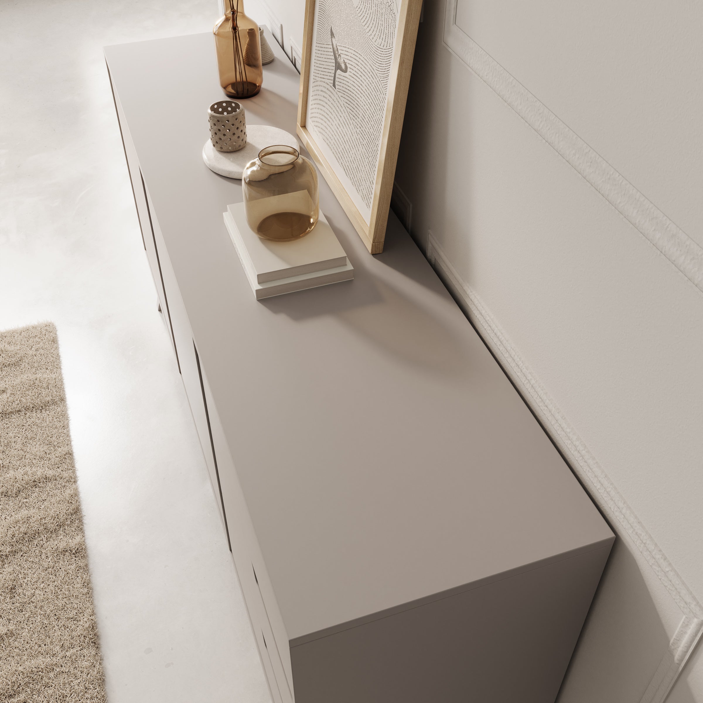Nido - Dressoir - Beige - 160x40x80 cm