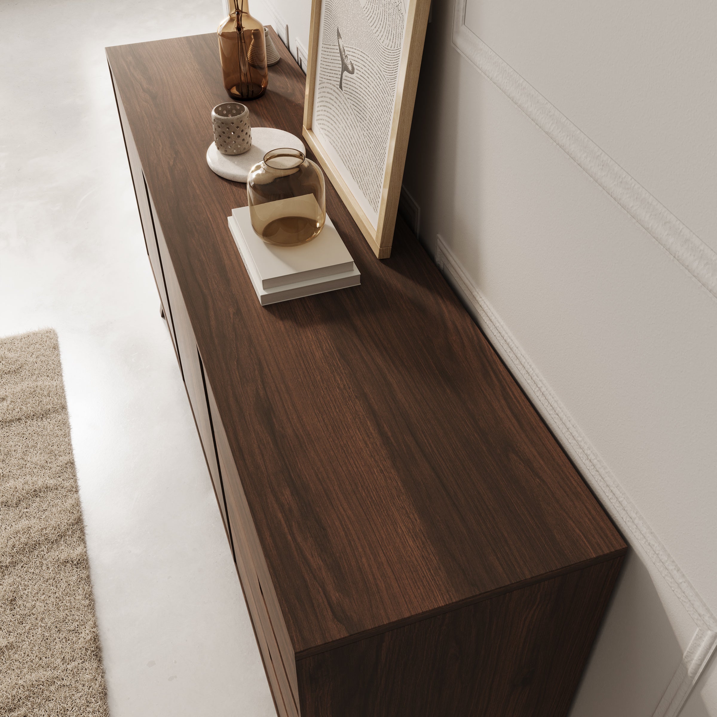 Nido - Dressoir - Donker eikenpatroon - 160x40x80 cm