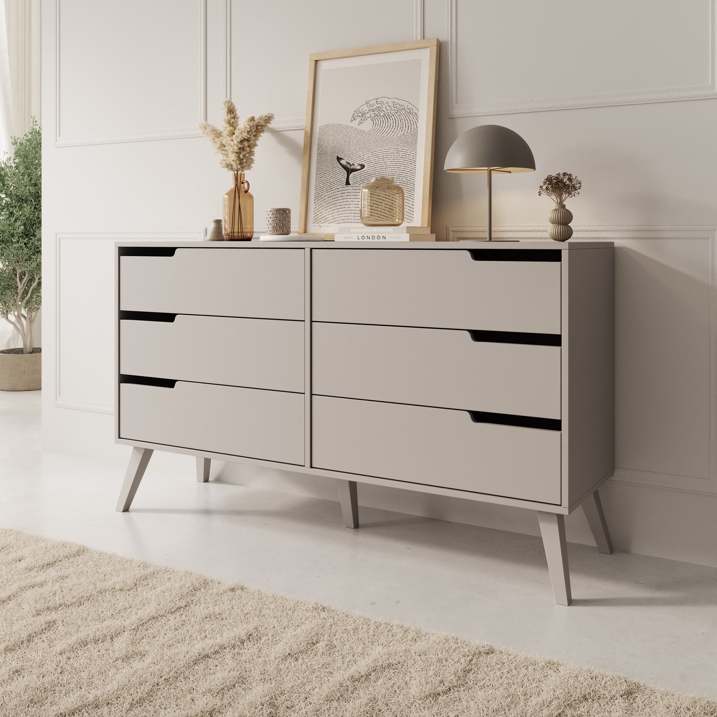 Nido - Ladekast - Beige - 137x40x80 cm