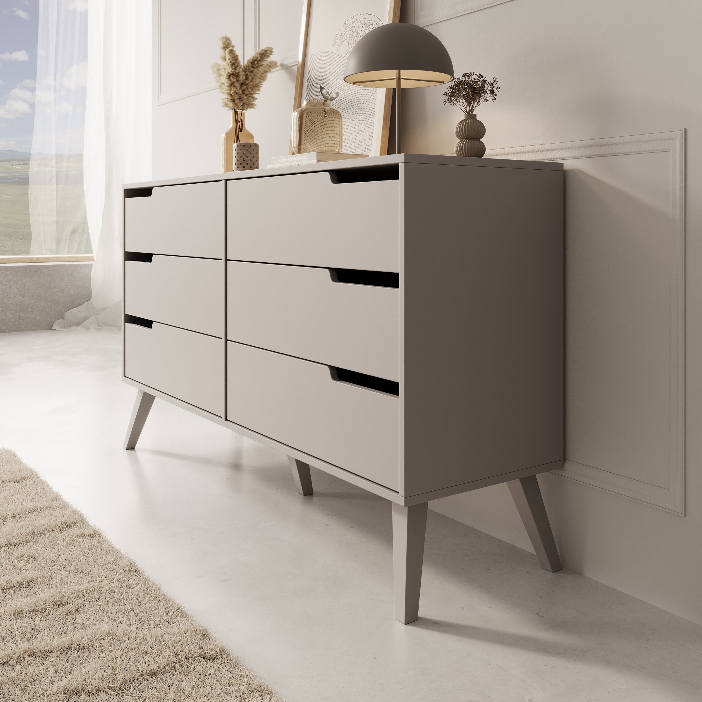 Nido - Ladekast - Beige - 137x40x80 cm