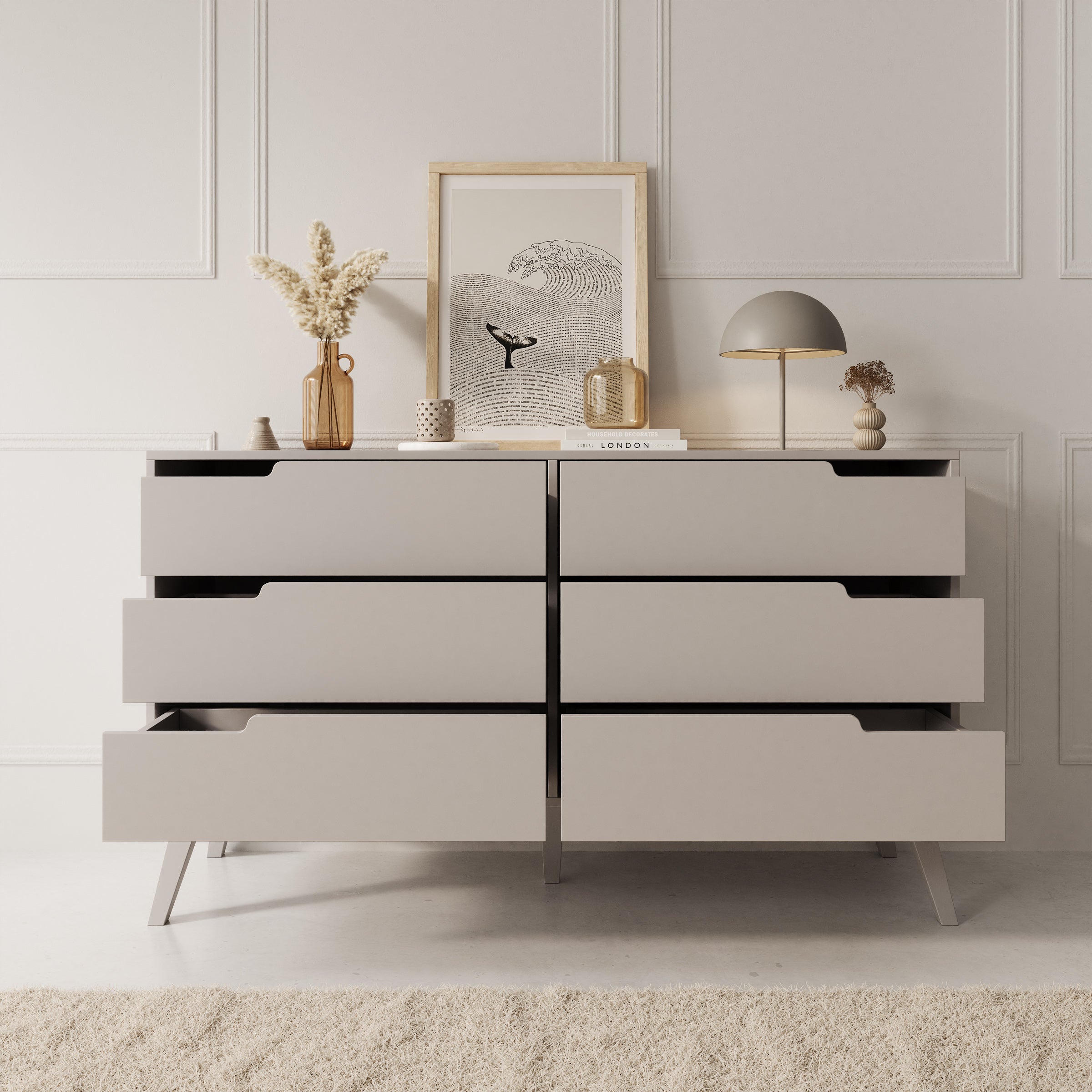 Nido - Ladekast - Beige - 137x40x80 cm