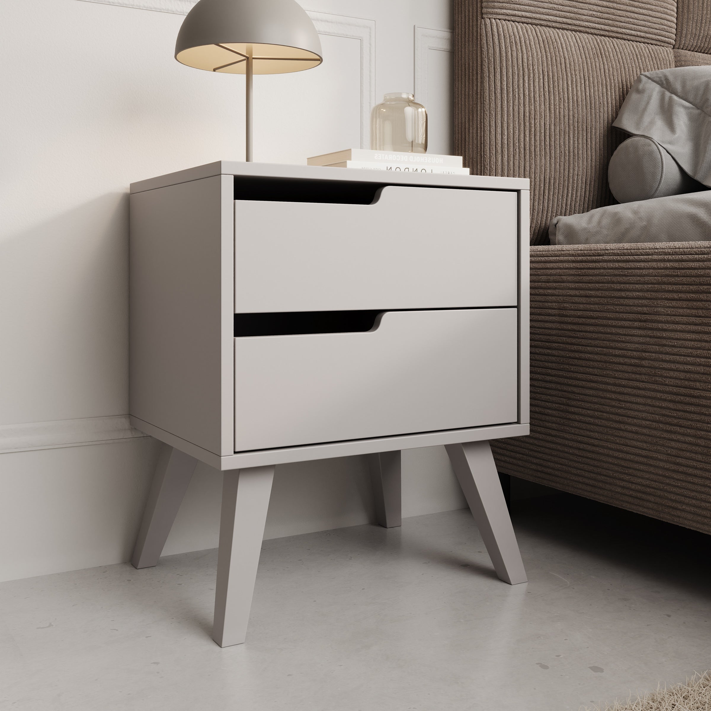 Nido - Nachtkastje links - Beige - 45x35x55 cm