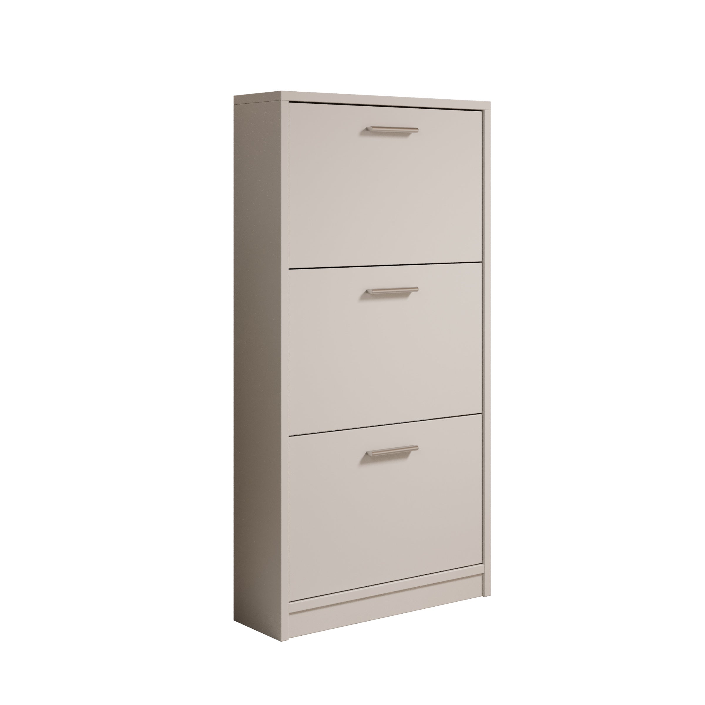 Nivik - Schoenenkast 3 vakken - Wit - 58x20x116 cm