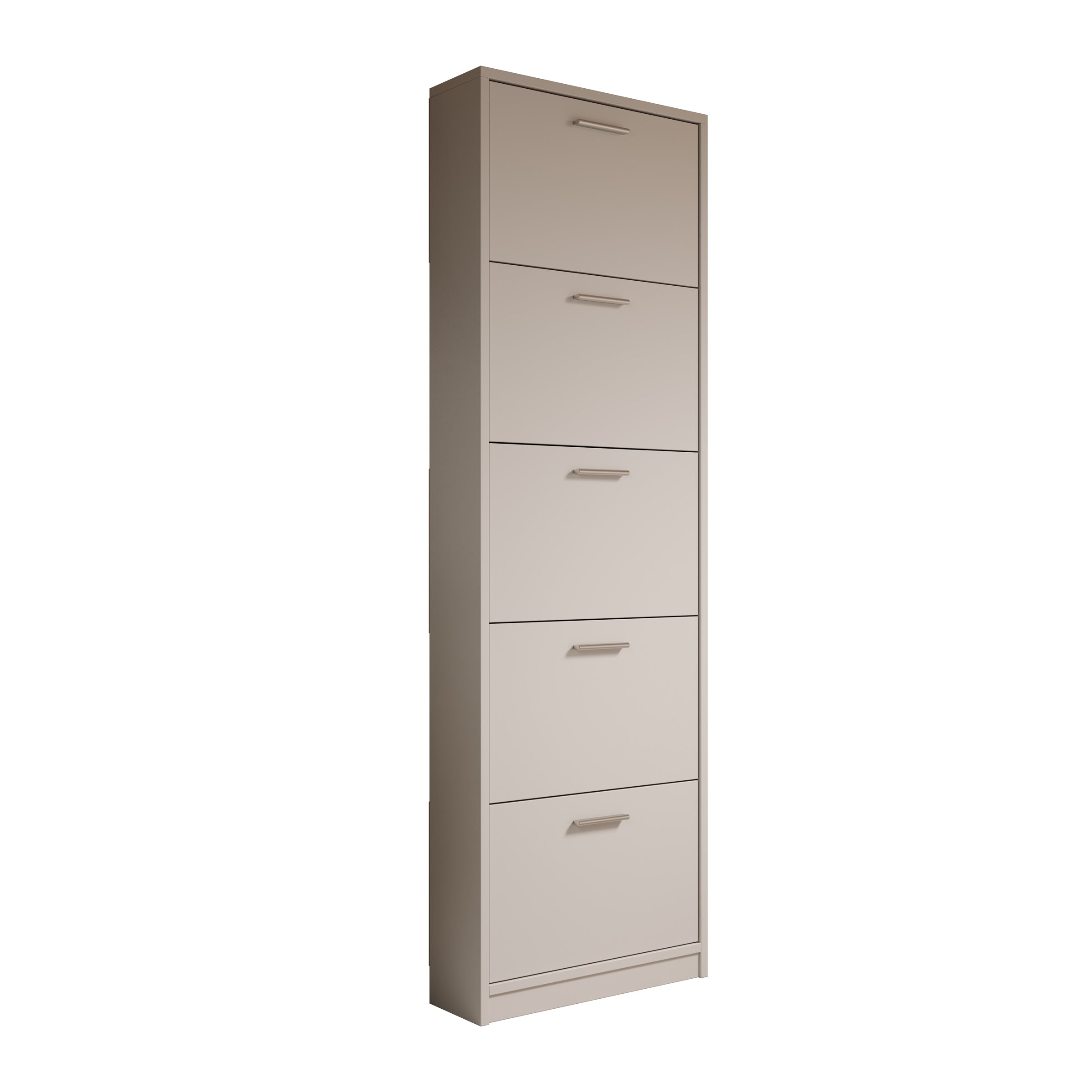 Nivik - Schoenenkast 5 vakken - Wit - 58x20x186 cm