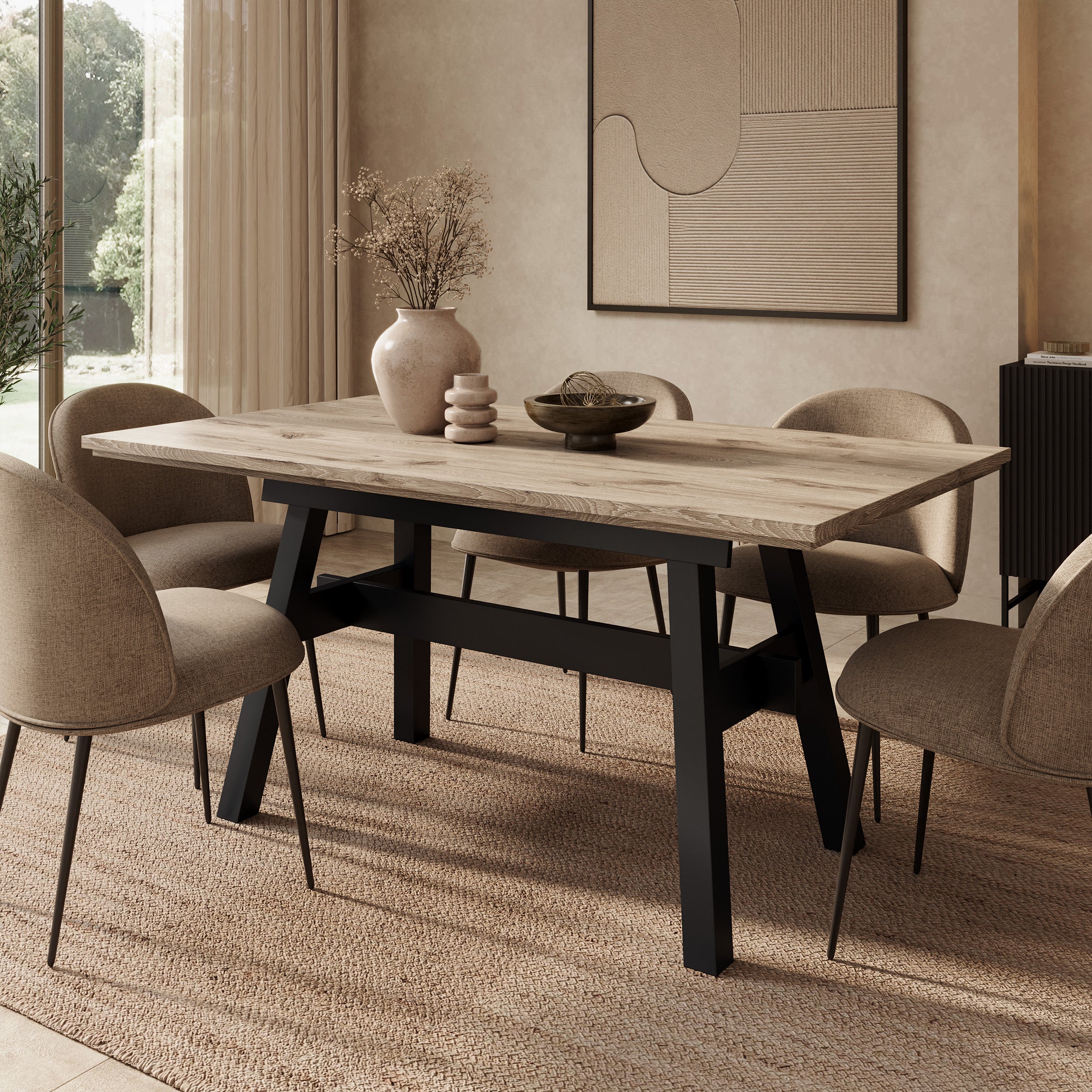 Nomad - Eetkamertafel - Eikenpatroon - 160x90x76 cm