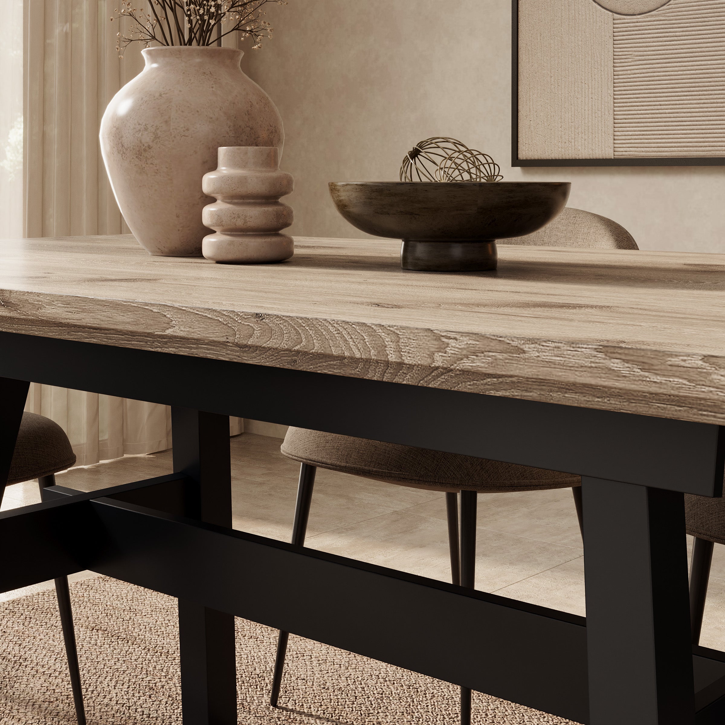 Nomad - Eetkamertafel - Eikenpatroon - 160x90x76 cm