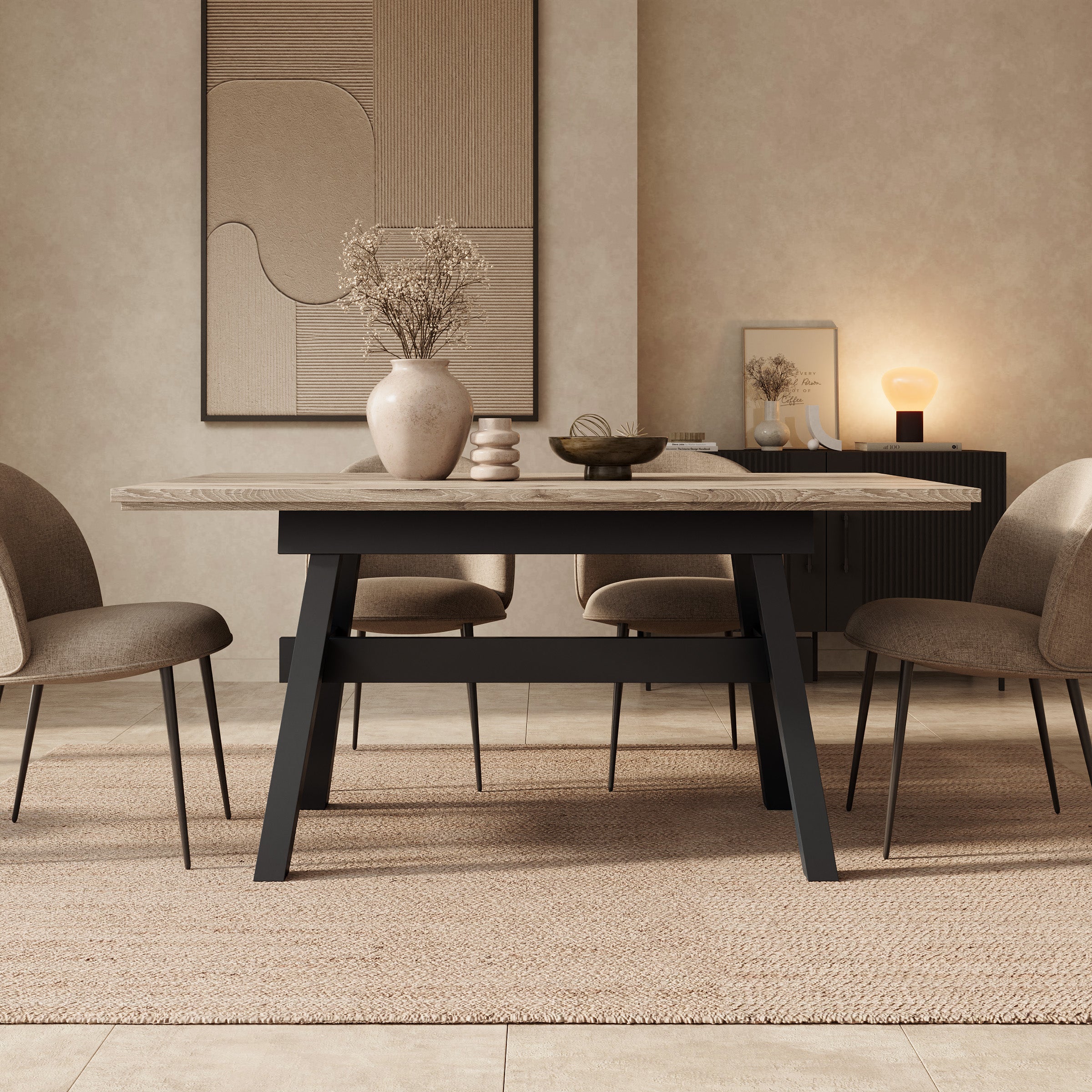 Nomad - Eetkamertafel - Eikenpatroon - 160x90x76 cm
