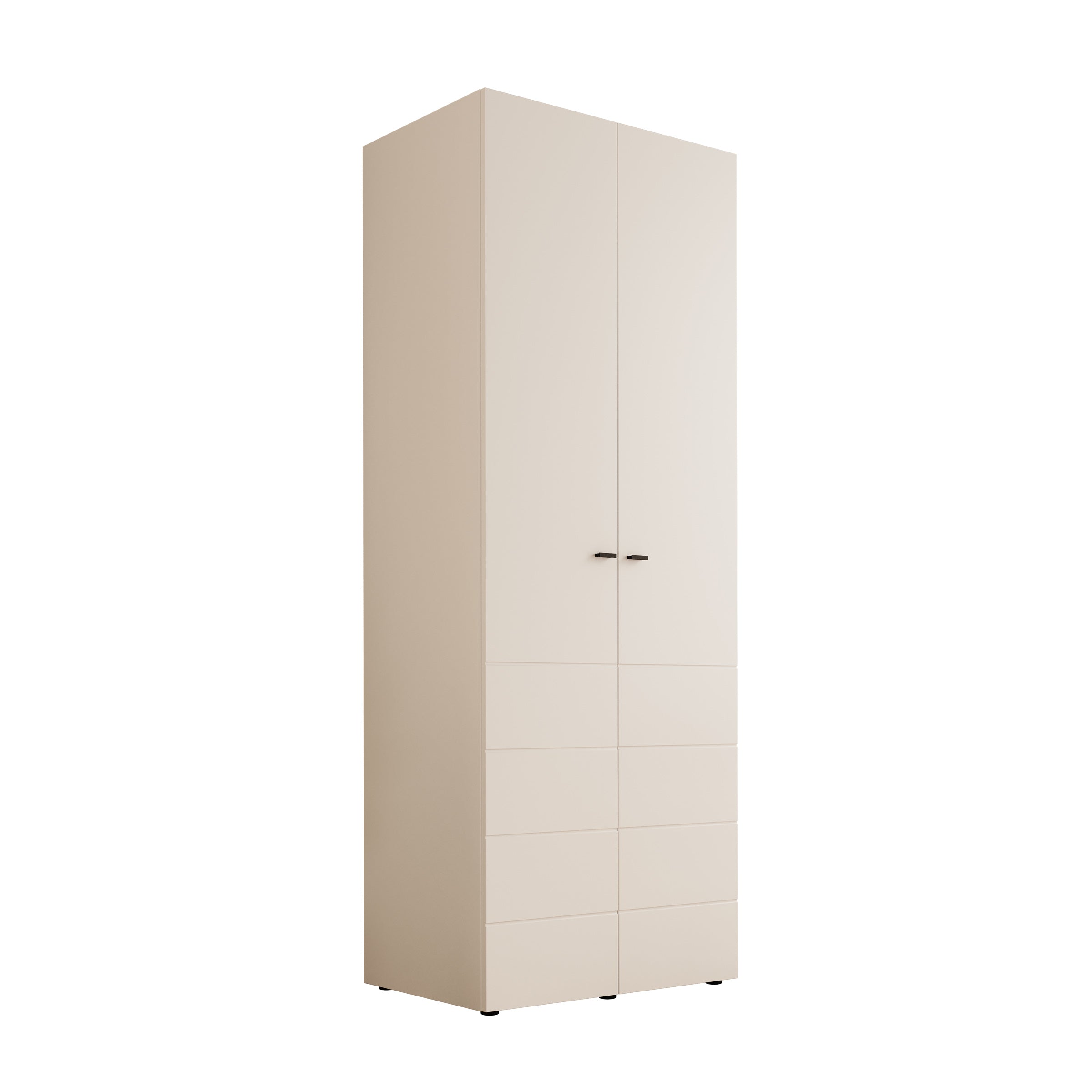 Nouran - Kledingkast 2-deurs - Wit - 79x52x208 cm