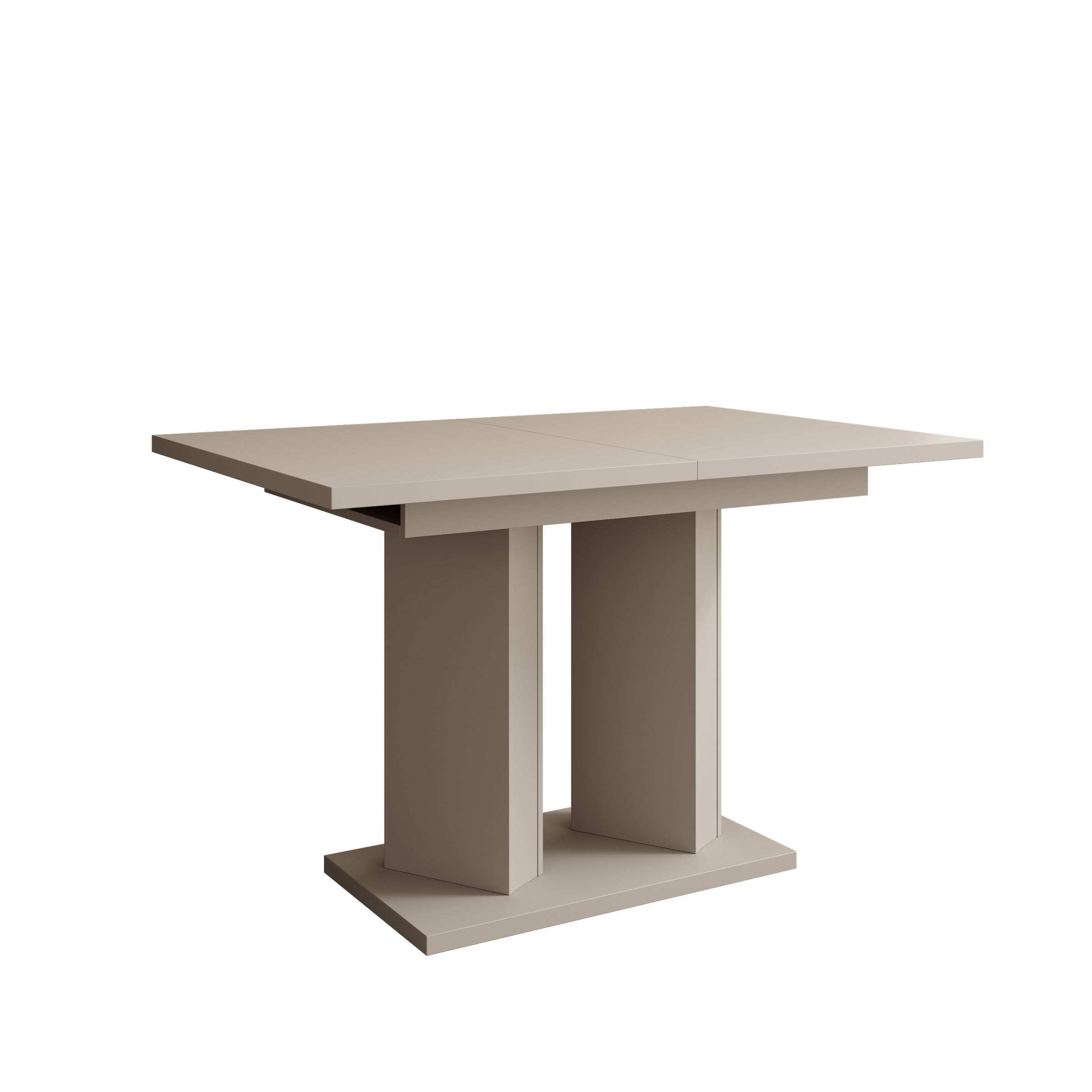 Novan - Eetkamertafel - Uitschuifbaar - Beige - 120-160x80x75 cm