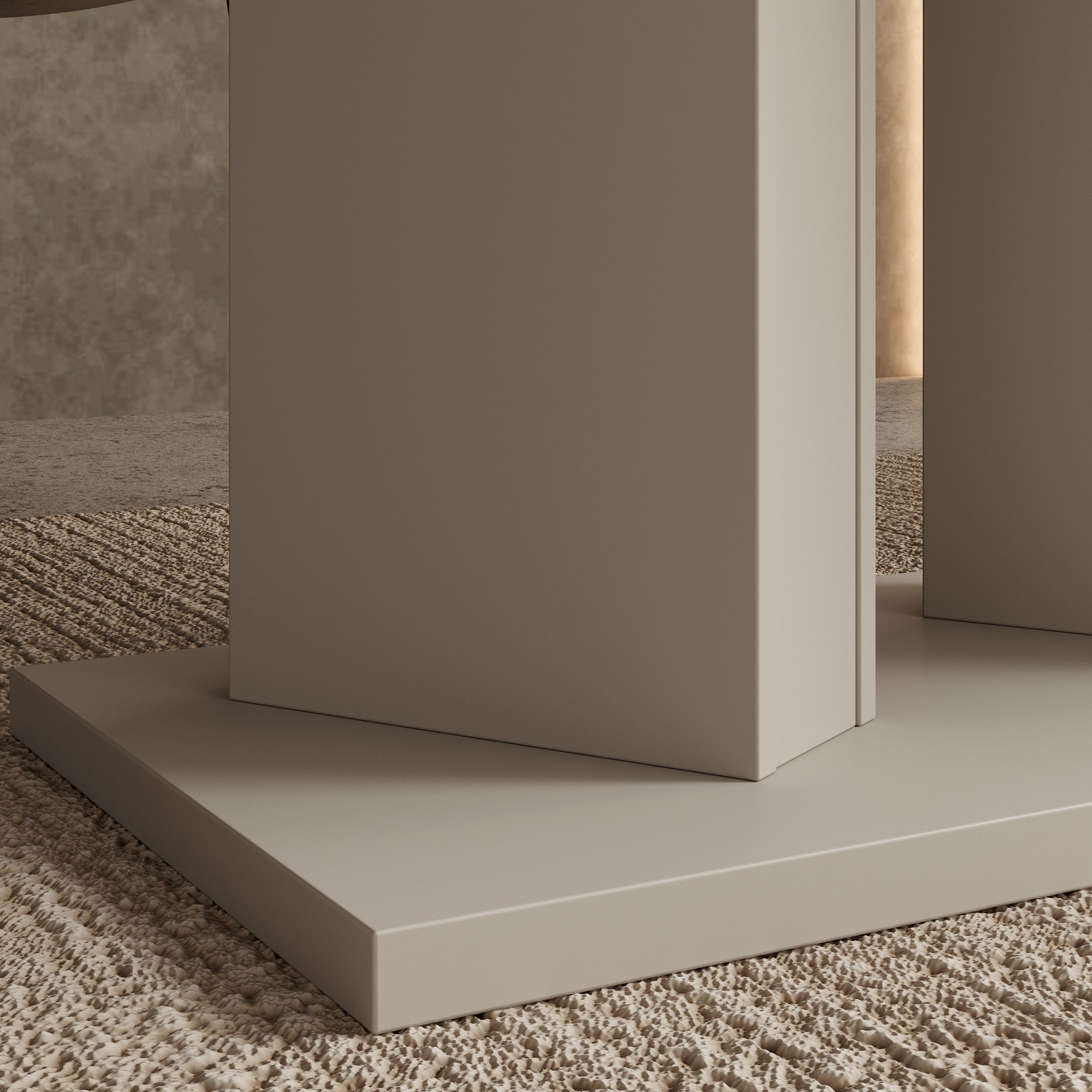 Novan - Eetkamertafel - Uitschuifbaar - Beige - 120-160x80x75 cm