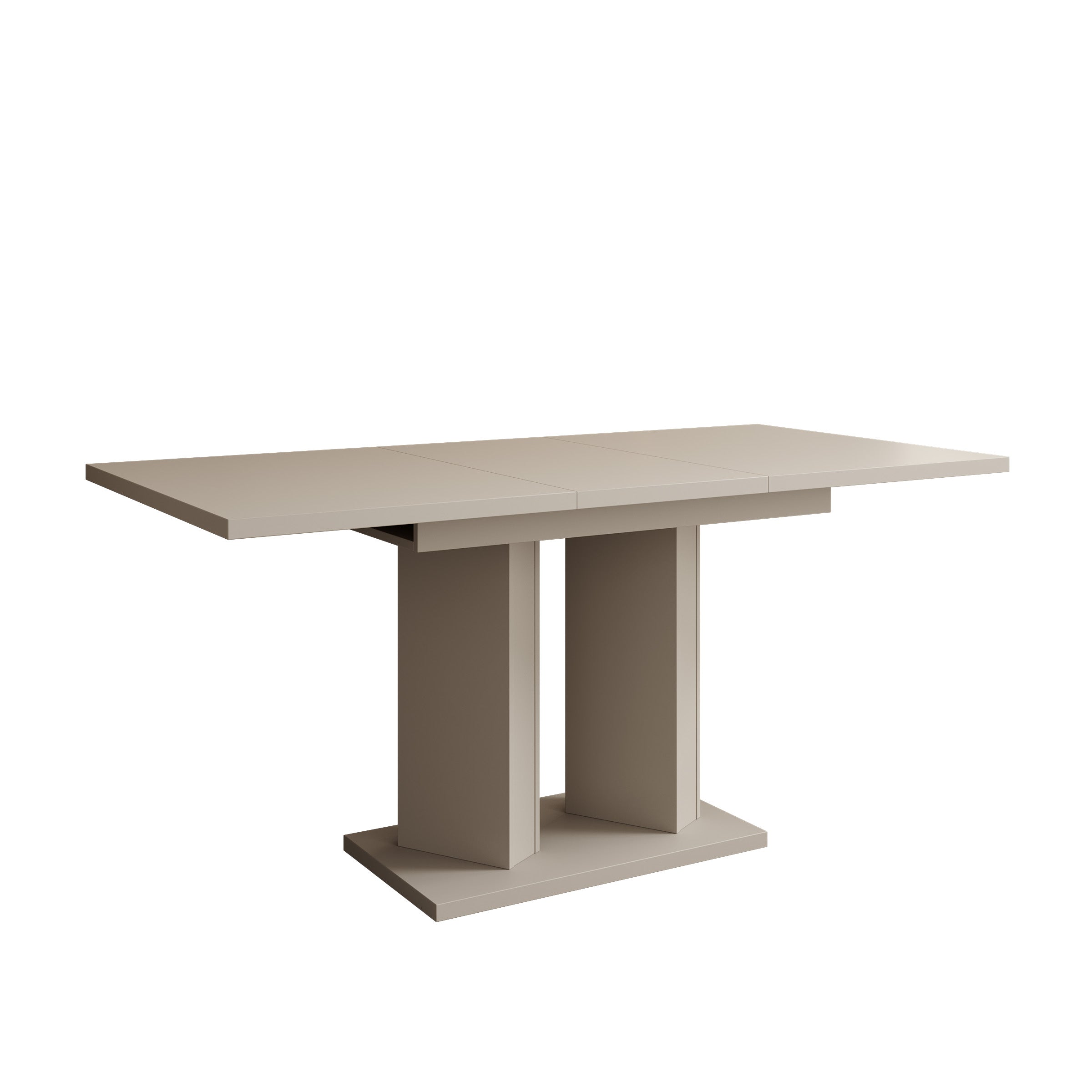 Novan - Eetkamertafel - Uitschuifbaar - Beige - 120-160x80x75 cm