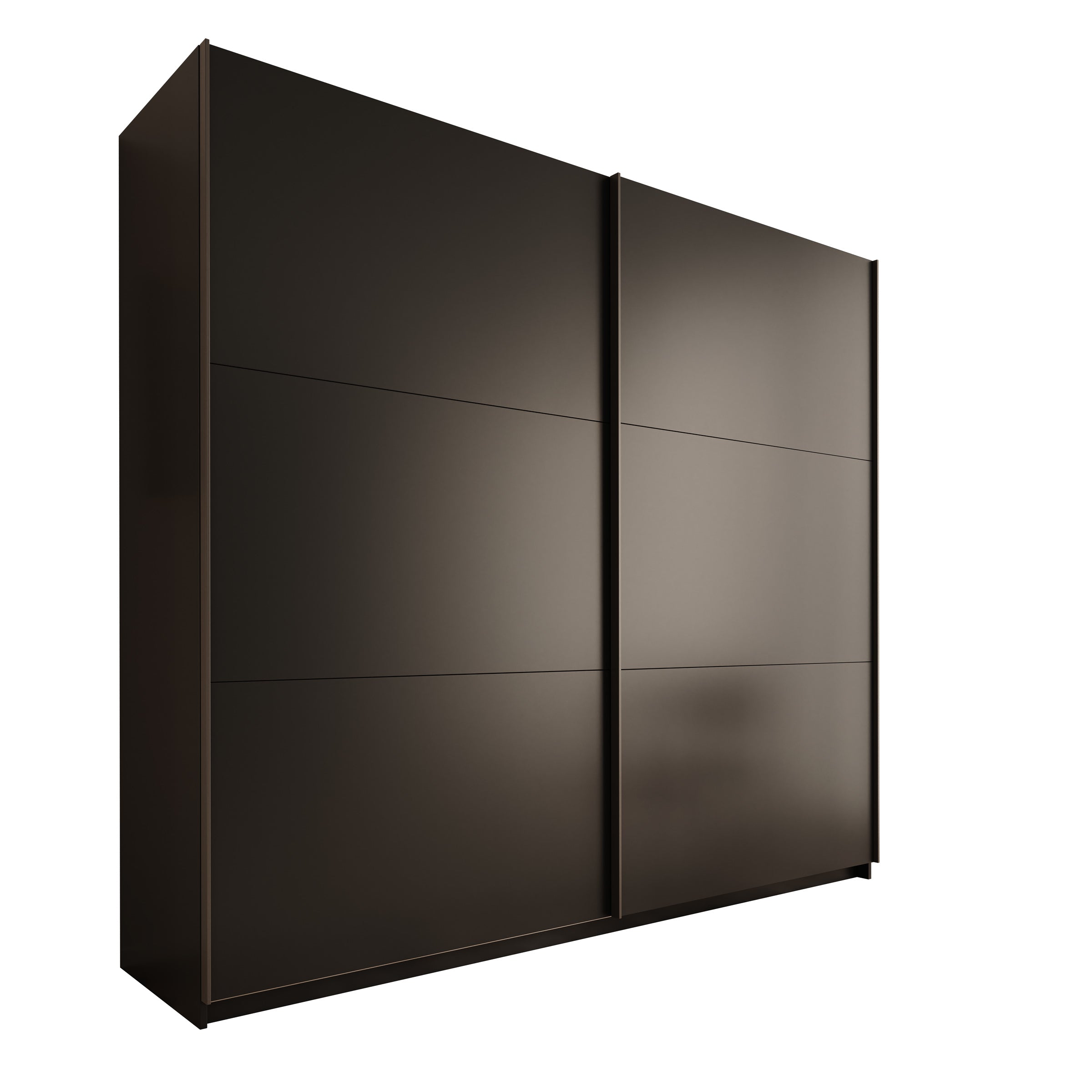Nuvola - Kledingkast met schuifdeuren - Antraciet - 228x56x205 cm