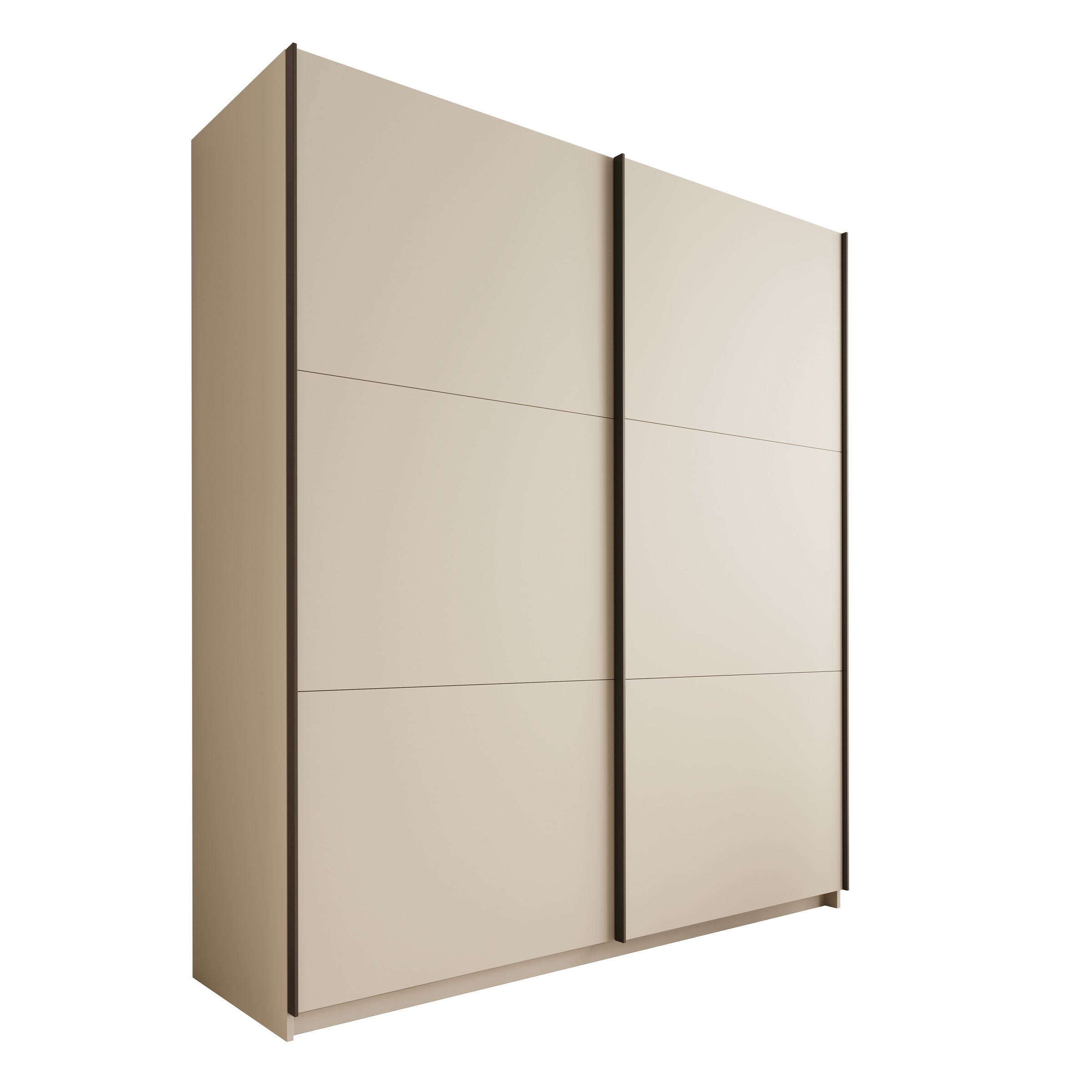 Nuvola - Kledingkast met schuifdeuren - Beige - 181x56x205 cm