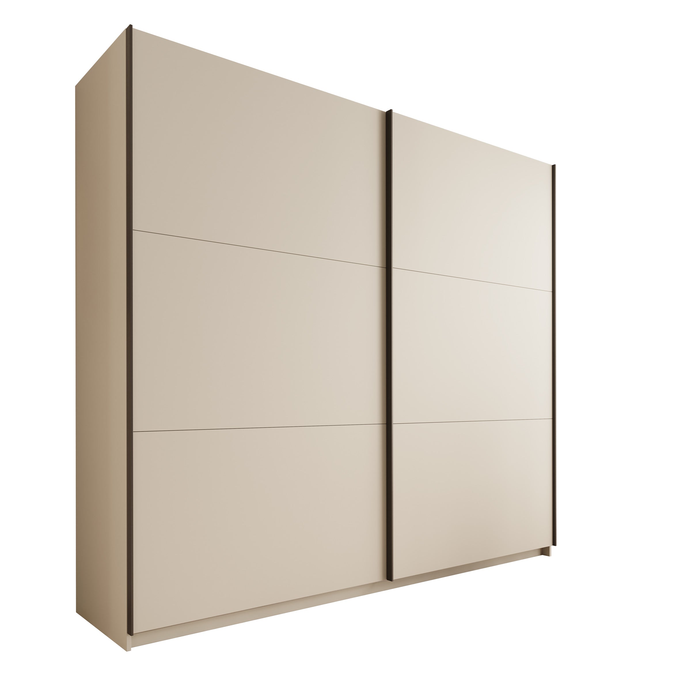 Nuvola - Kledingkast met schuifdeuren - Beige - 228x56x205 cm