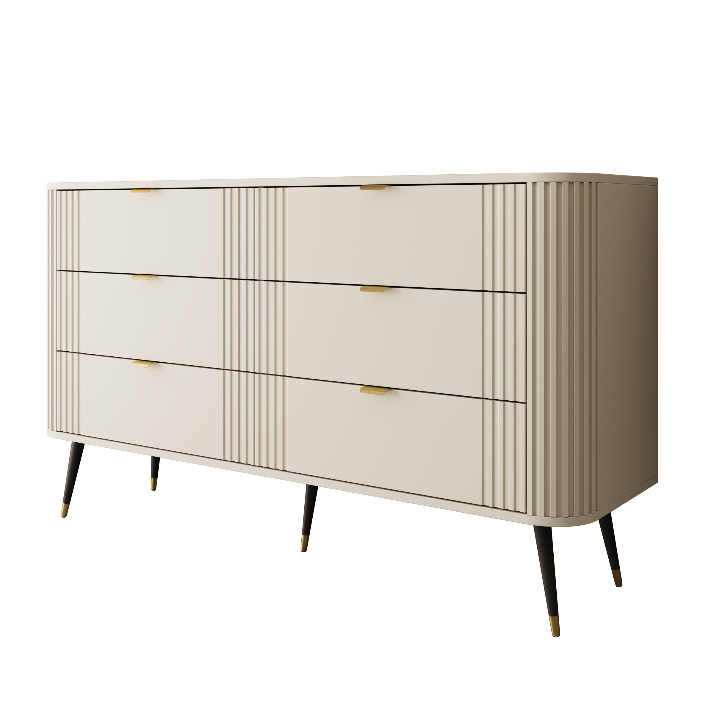 Oahu - Ladekast 6 lades - Beige - 138x40x80 cm