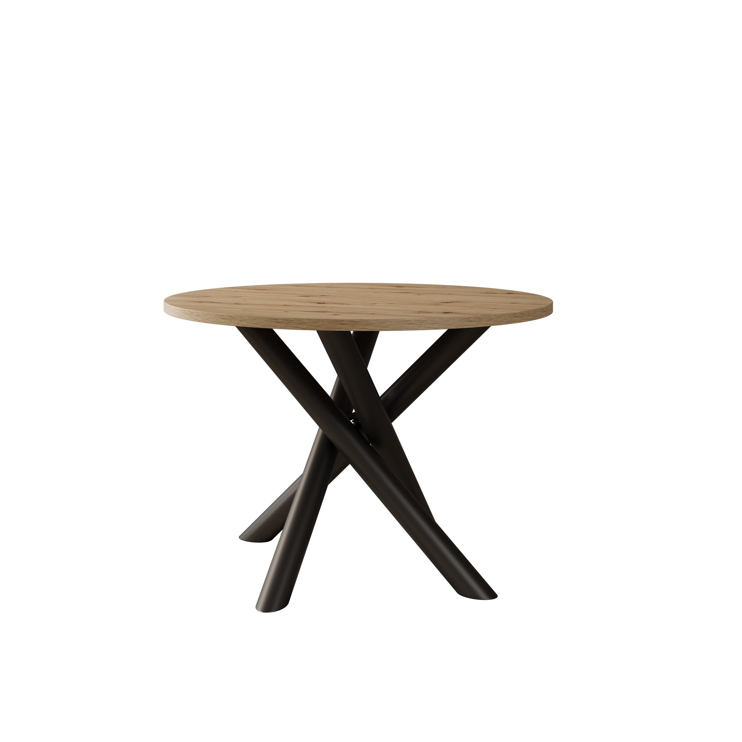 Odin - Eetkamertafel - Eikenpatroon - 110x110x76 cm