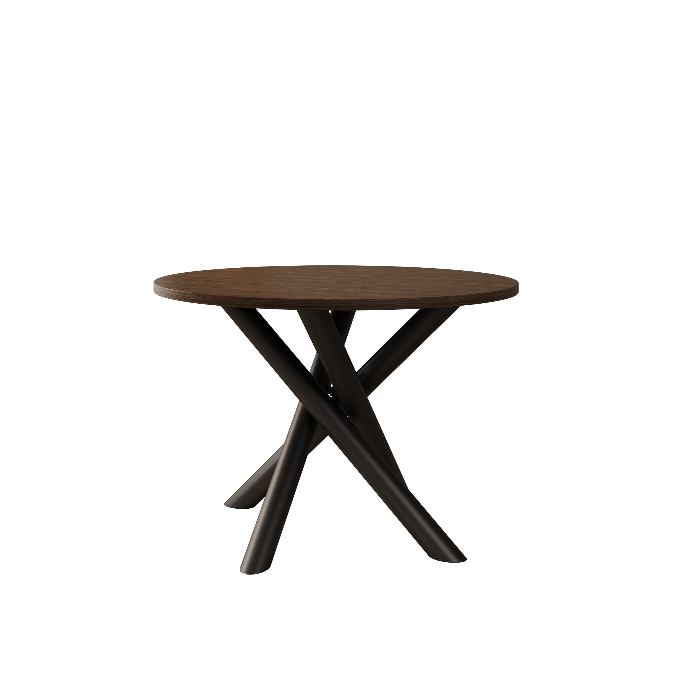 Odin - Eetkamertafel - Walnootpatroon - 110x110x76 cm