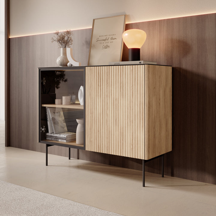 Okari - Dressoir - Eikenpatroon - 107x39x64 cm