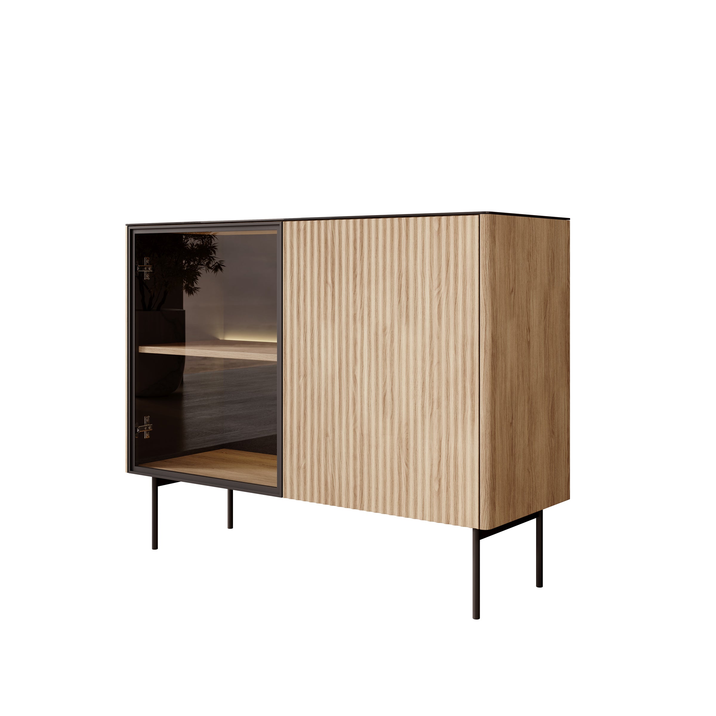 Okari - Dressoir - Eikenpatroon - 107x39x84 cm