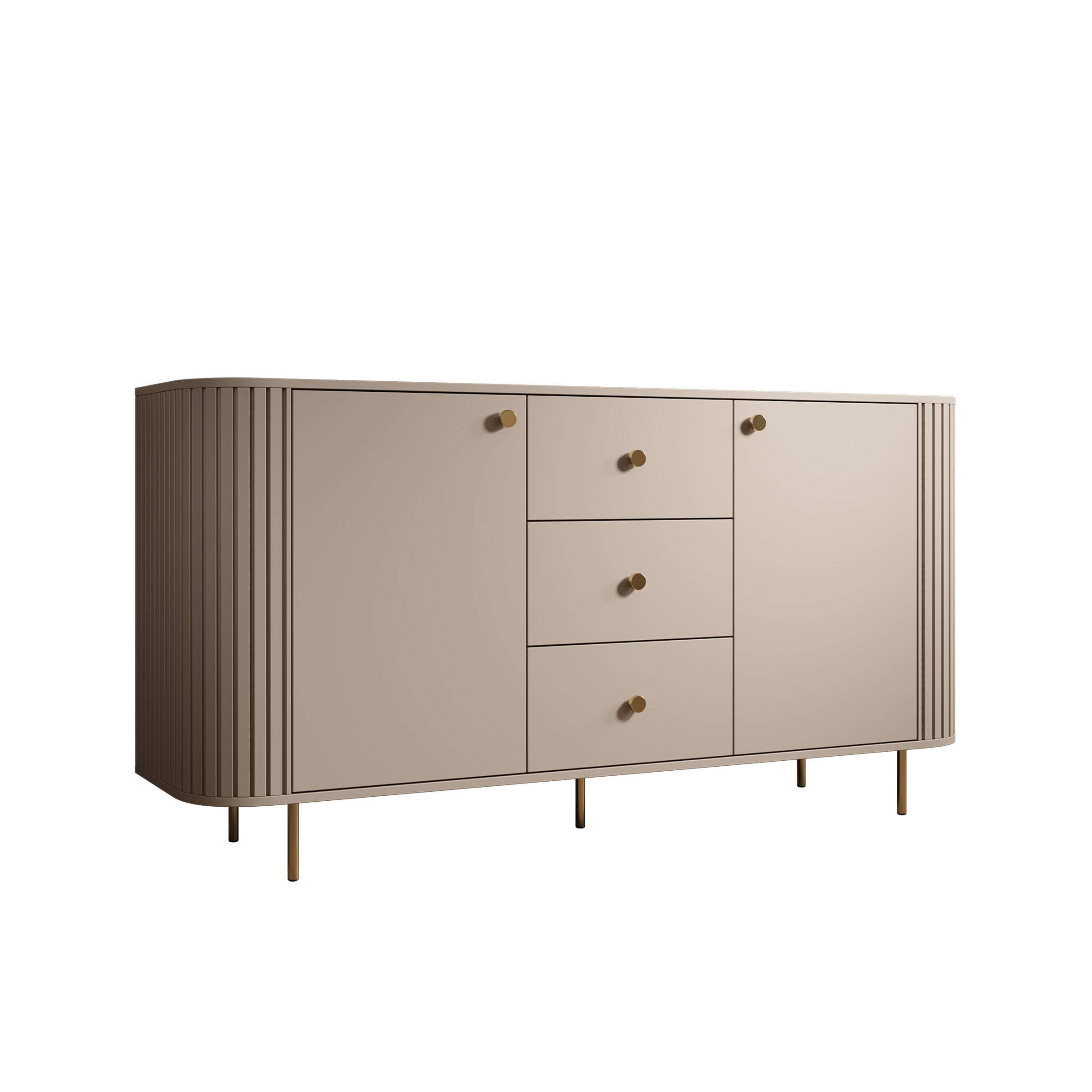 Olivea - Dressoir - Met lades -  Beige - 165x42x85 cm