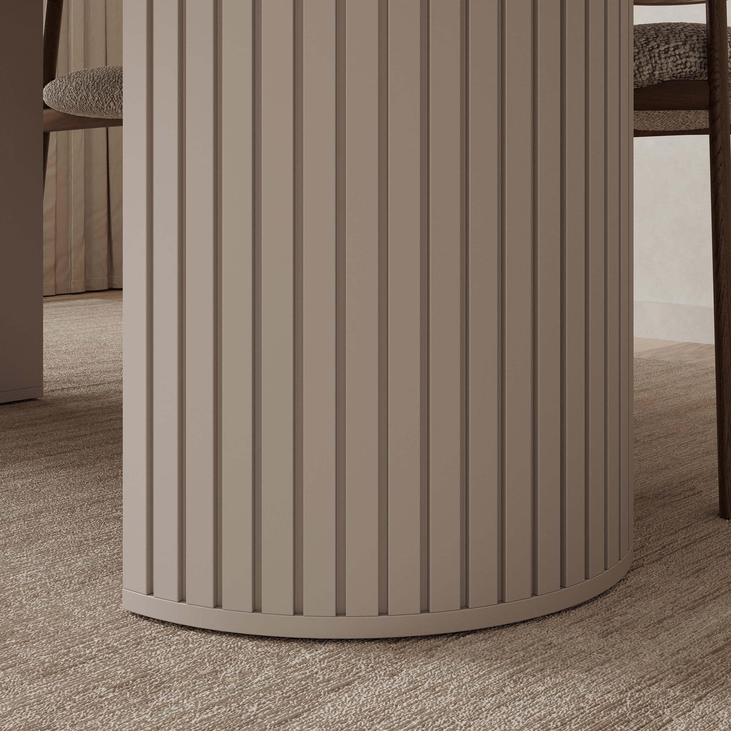 Olivea - Eetkamertafel  - Uitschuifbaar - Beige - 100x100x75 cm
