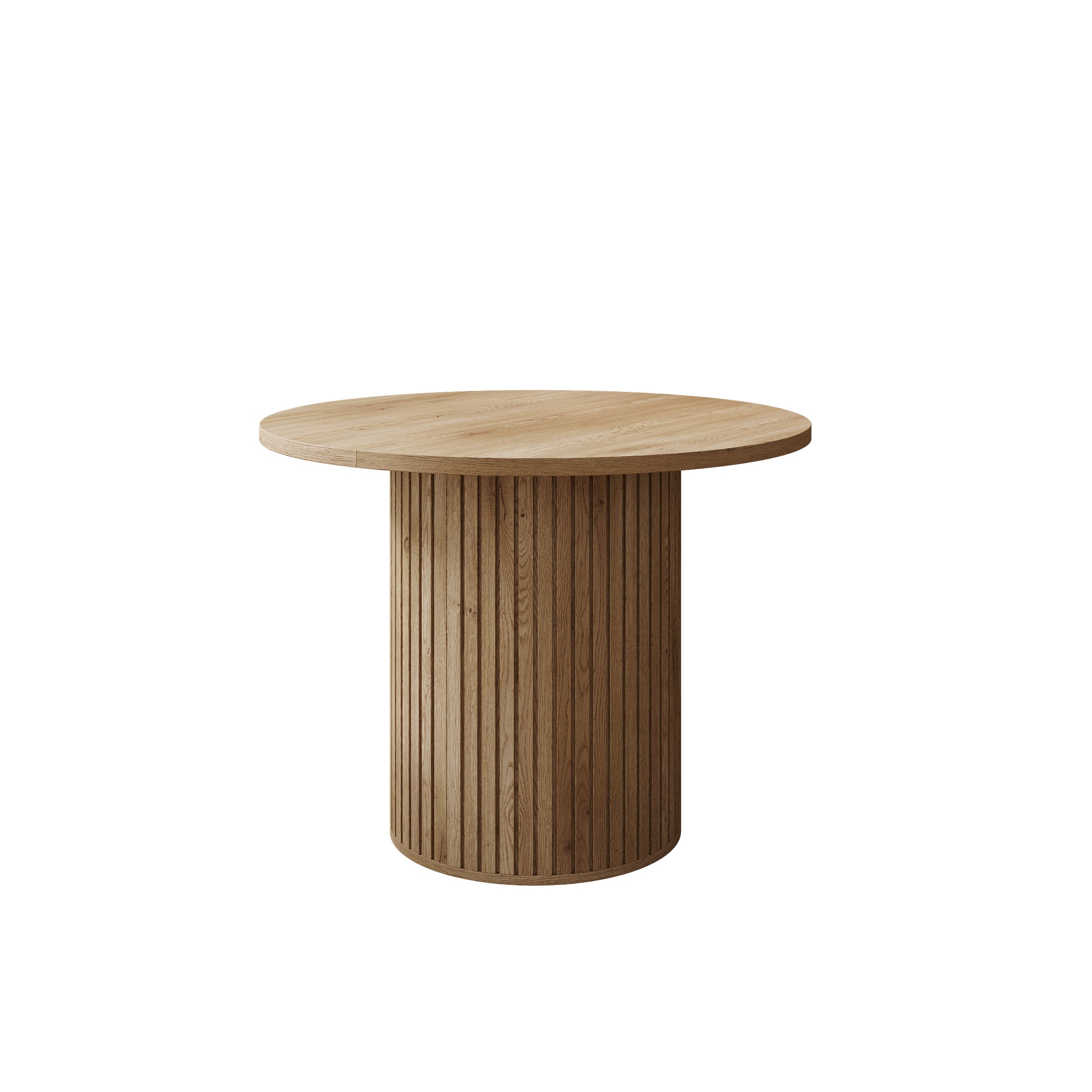 Olivea - Eetkamertafel - Uitschuifbaar - Eikenpatroon - 100x100x75 cm