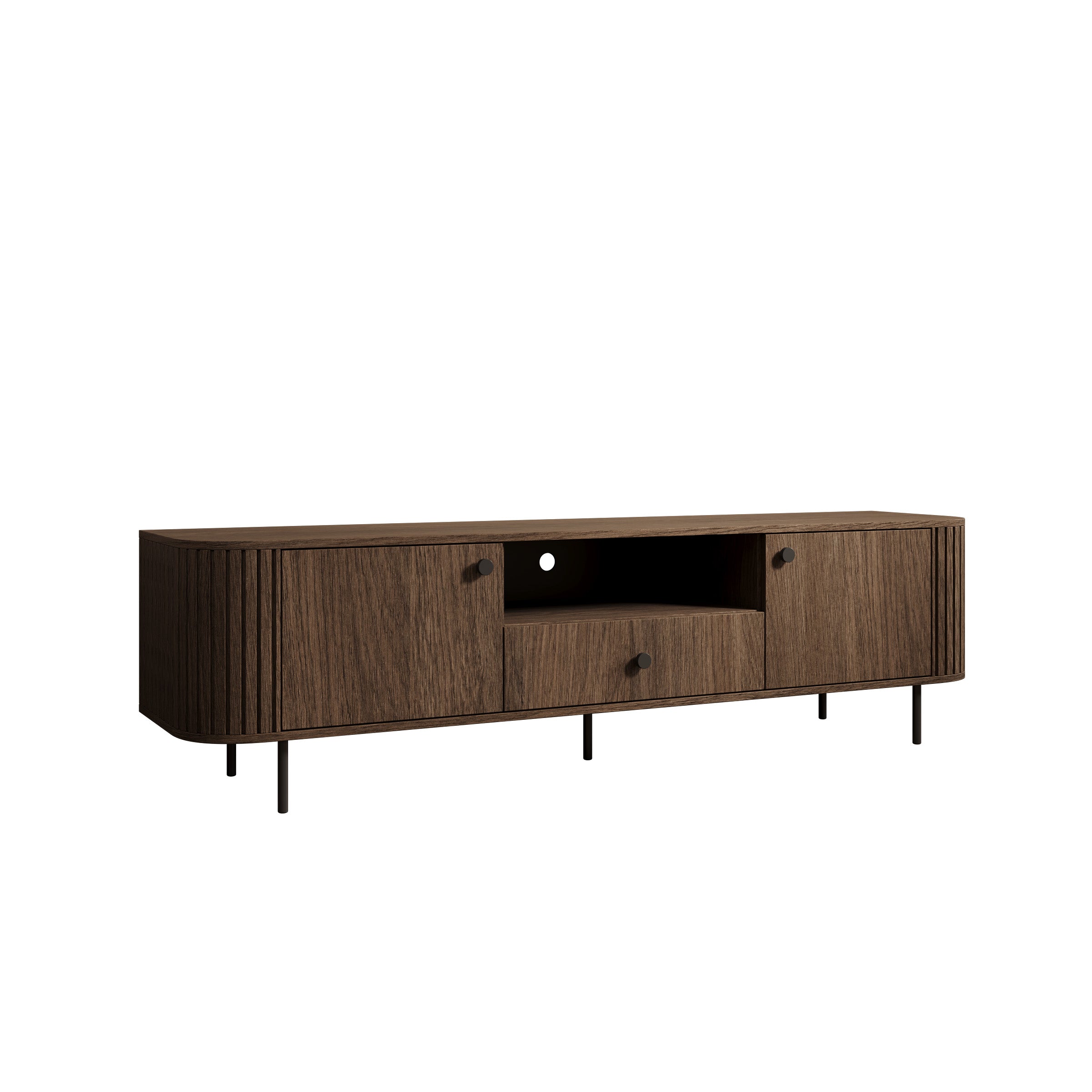 Olivea - TV-Meubel - Walnootpatroon - 181x43x50 cm