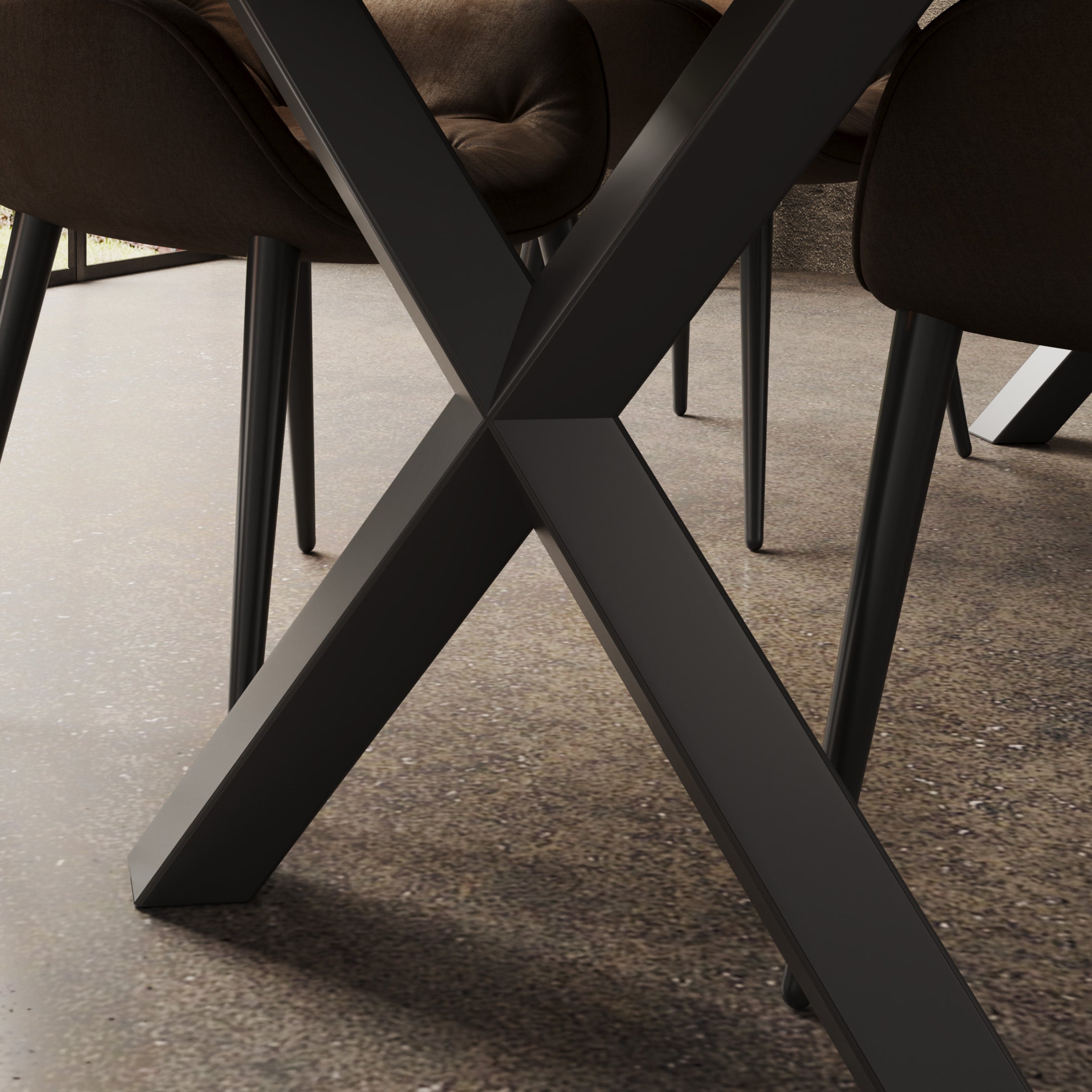 Olivetti - Eetkamertafel - Eikenpatroon - 180x100x77 cm