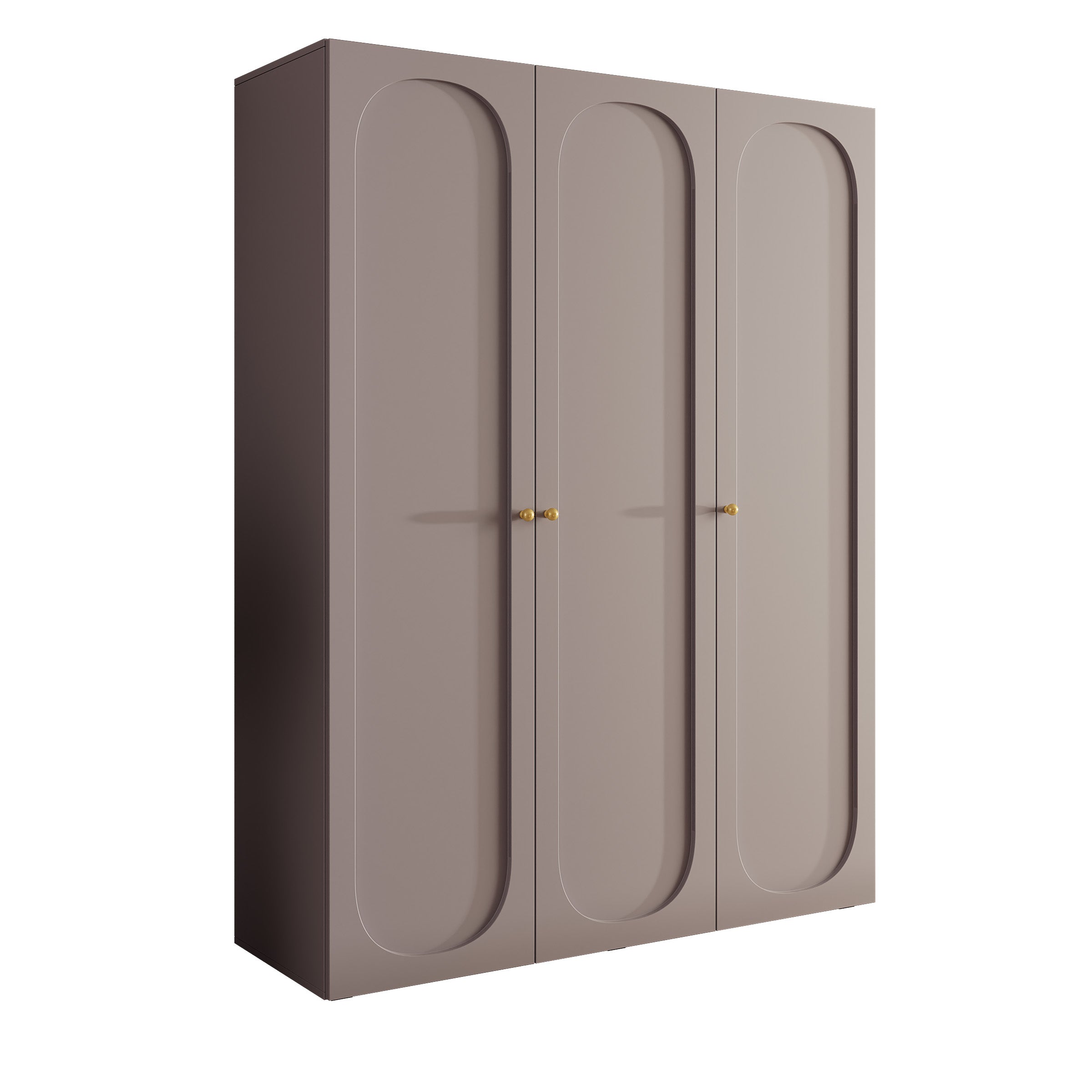 Onima - Kledingkast 3-deurs - Beige - 150x50x202 cm