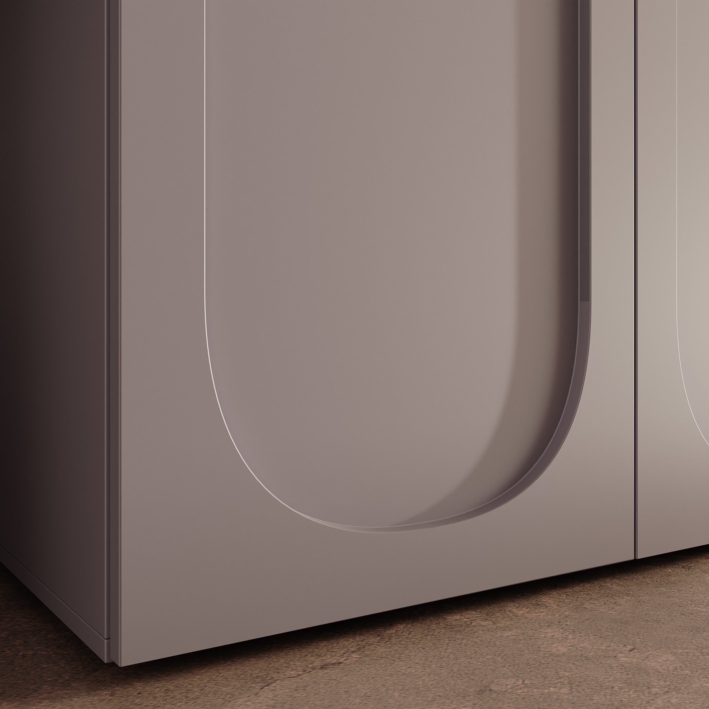 Onima - Kledingkast 4-deurs - Beige - 200x50x202 cm