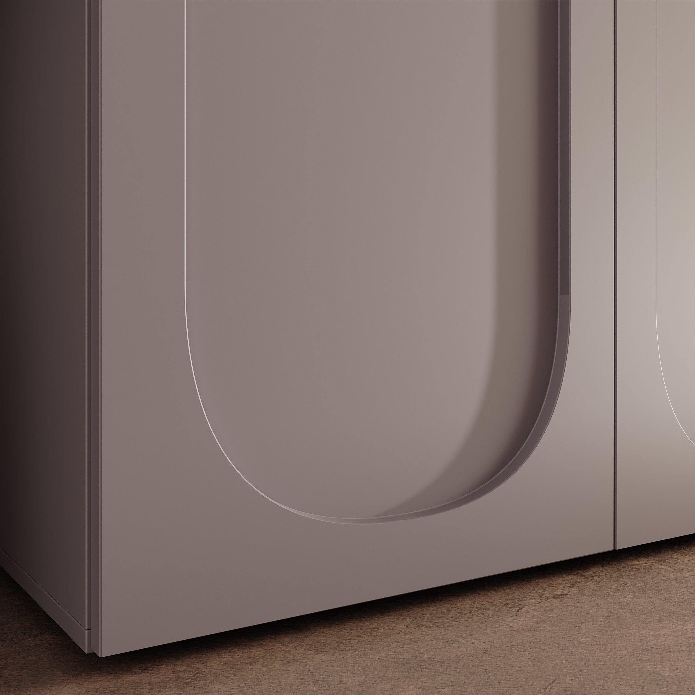 Onima - Kledingkast 5-deurs - Beige - 250x50x202 cm