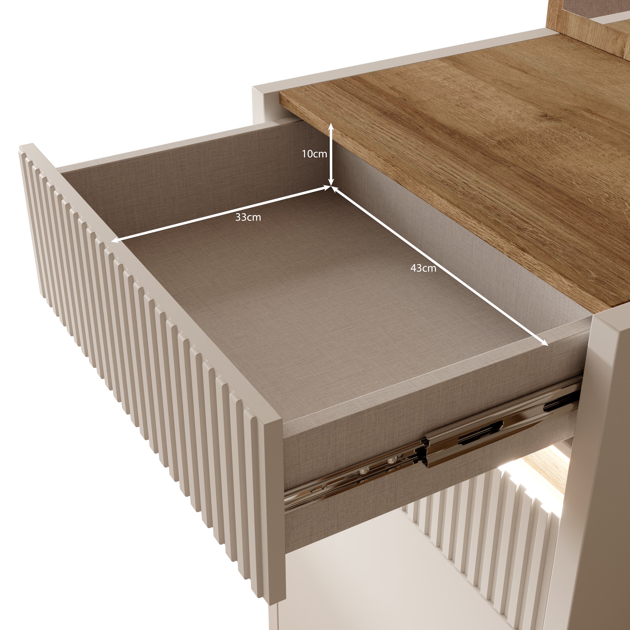 Orenzo - Kapstok - Beige - 108x42x196 cm