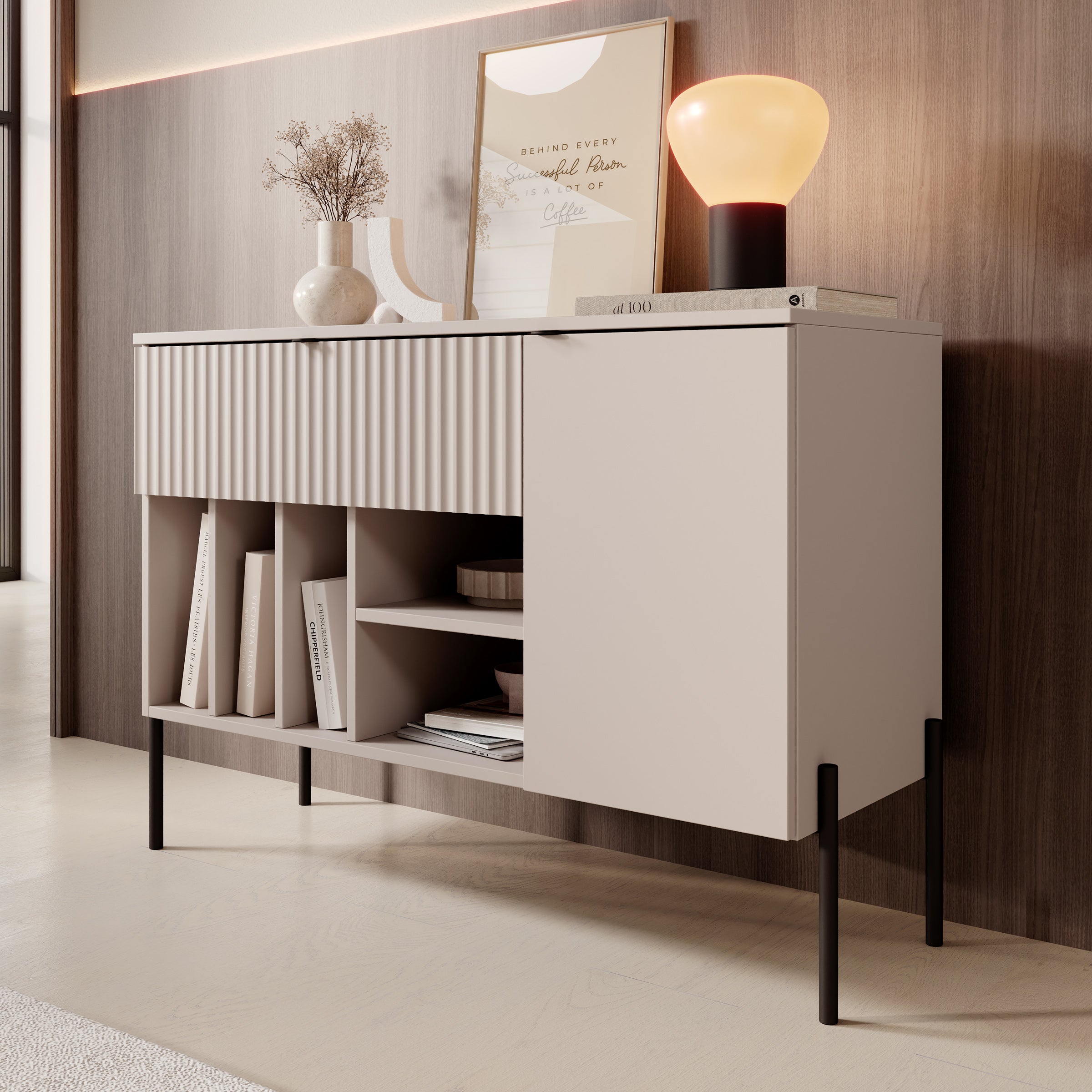 Oriya - Dressoir - Beige - 105x42x75 cm