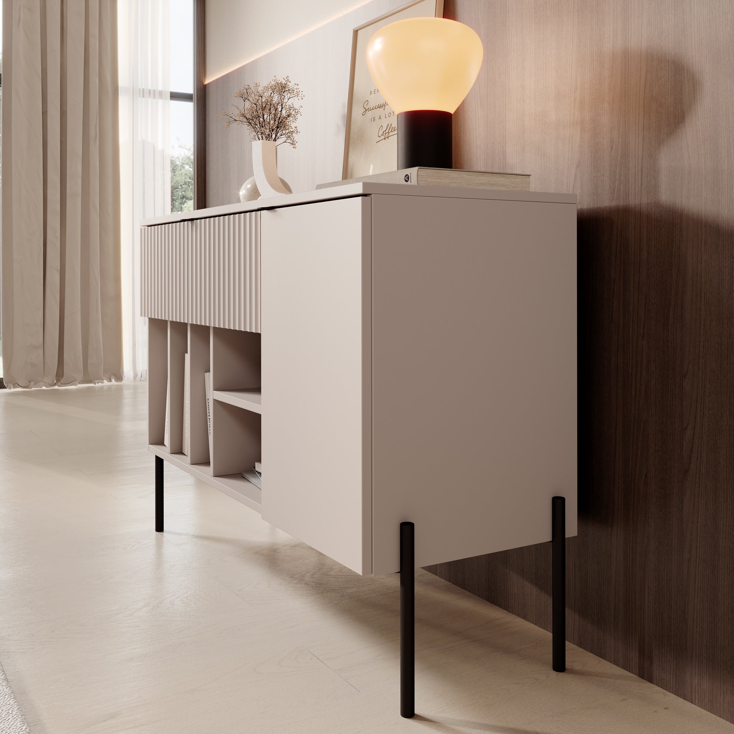 Oriya - Dressoir - Beige - 105x42x75 cm