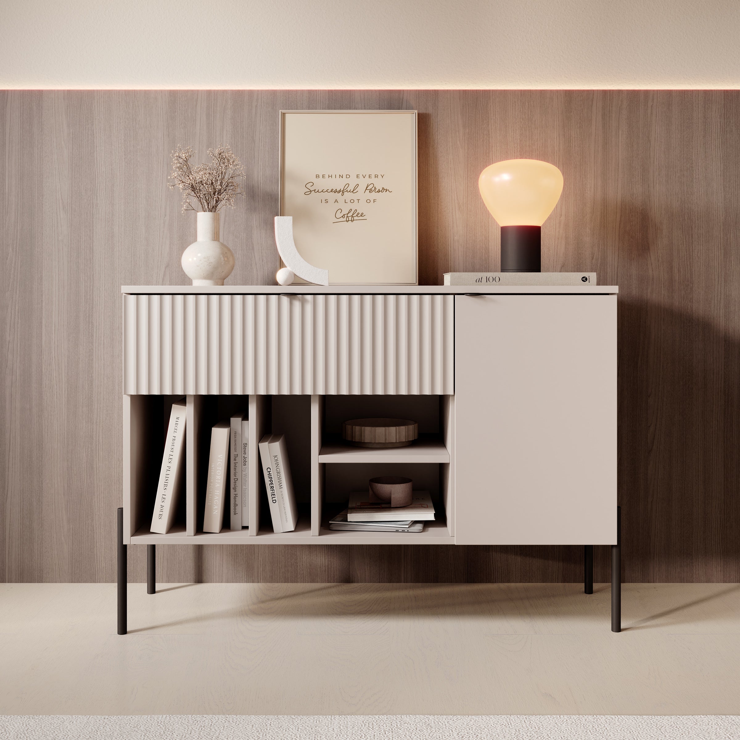 Oriya - Dressoir - Beige - 105x42x75 cm