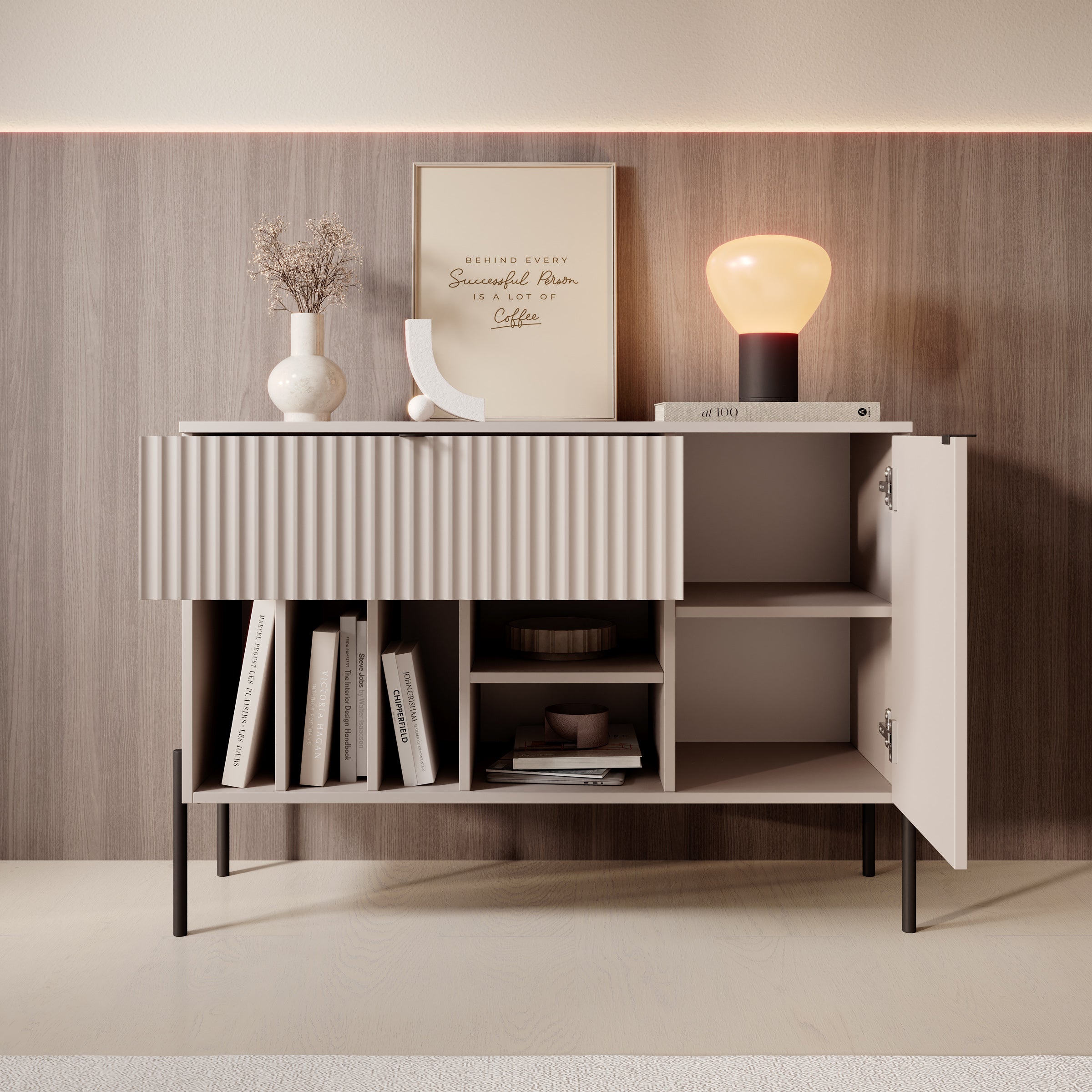 Oriya - Dressoir - Beige - 105x42x75 cm