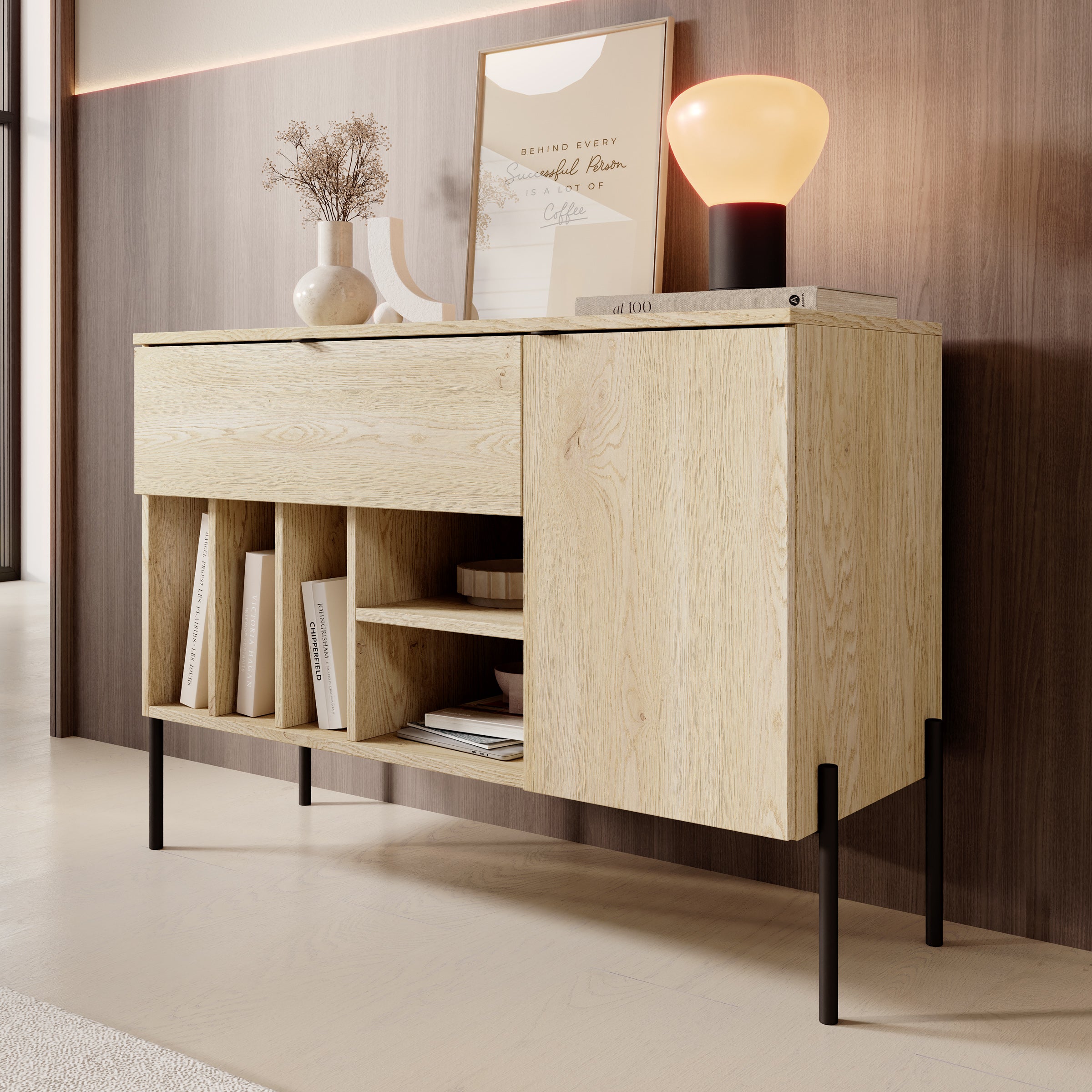 Oriya - Dressoir - Eikenpatroon - 105x42x75 cm