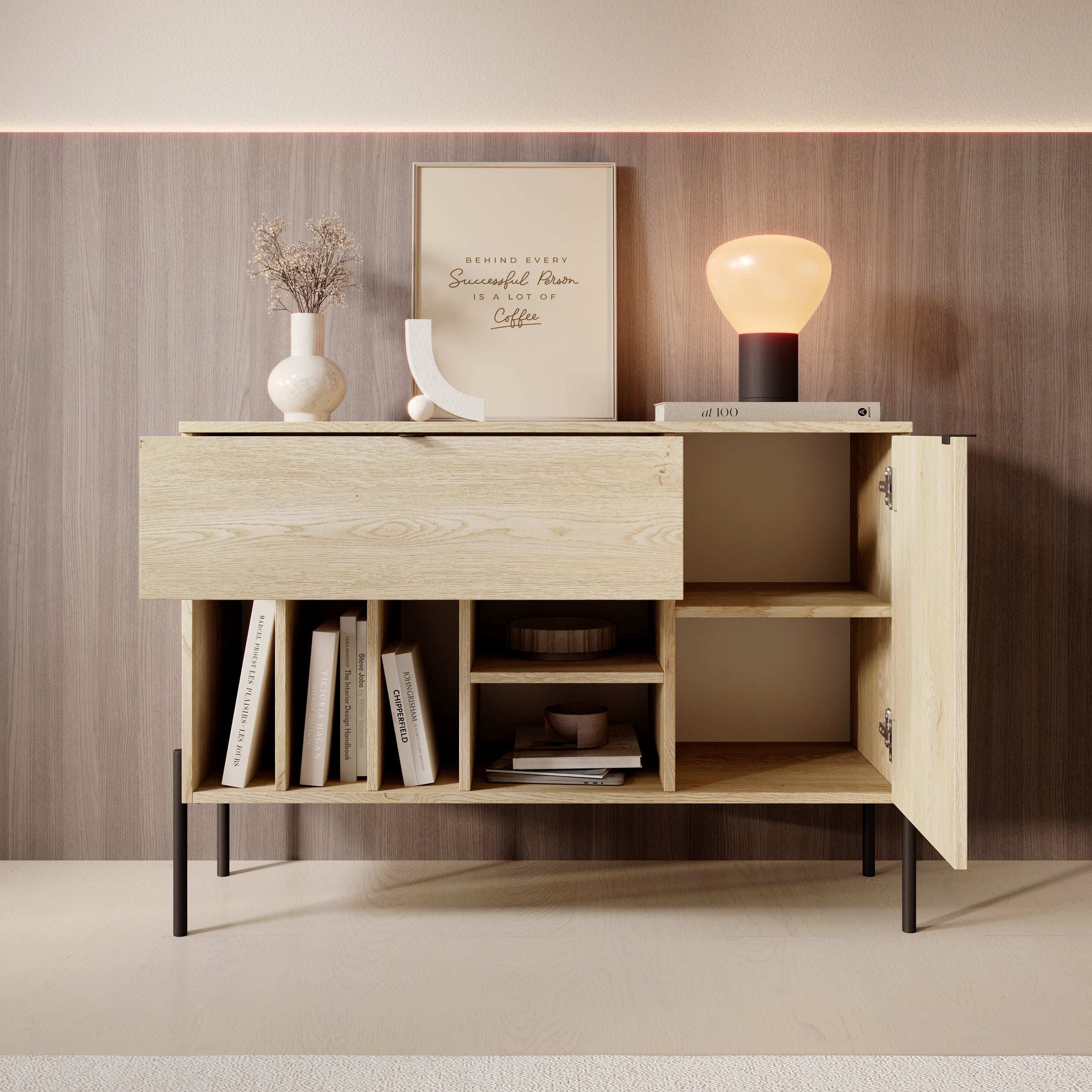 Oriya - Dressoir - Eikenpatroon - 105x42x75 cm