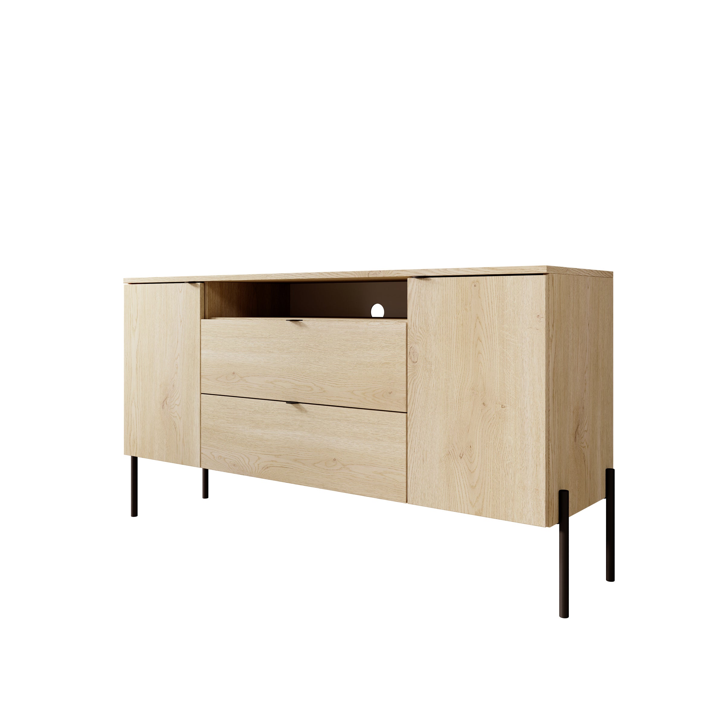 Oriya - Dressoir - Eikenpatroon - 140x40x75 cm