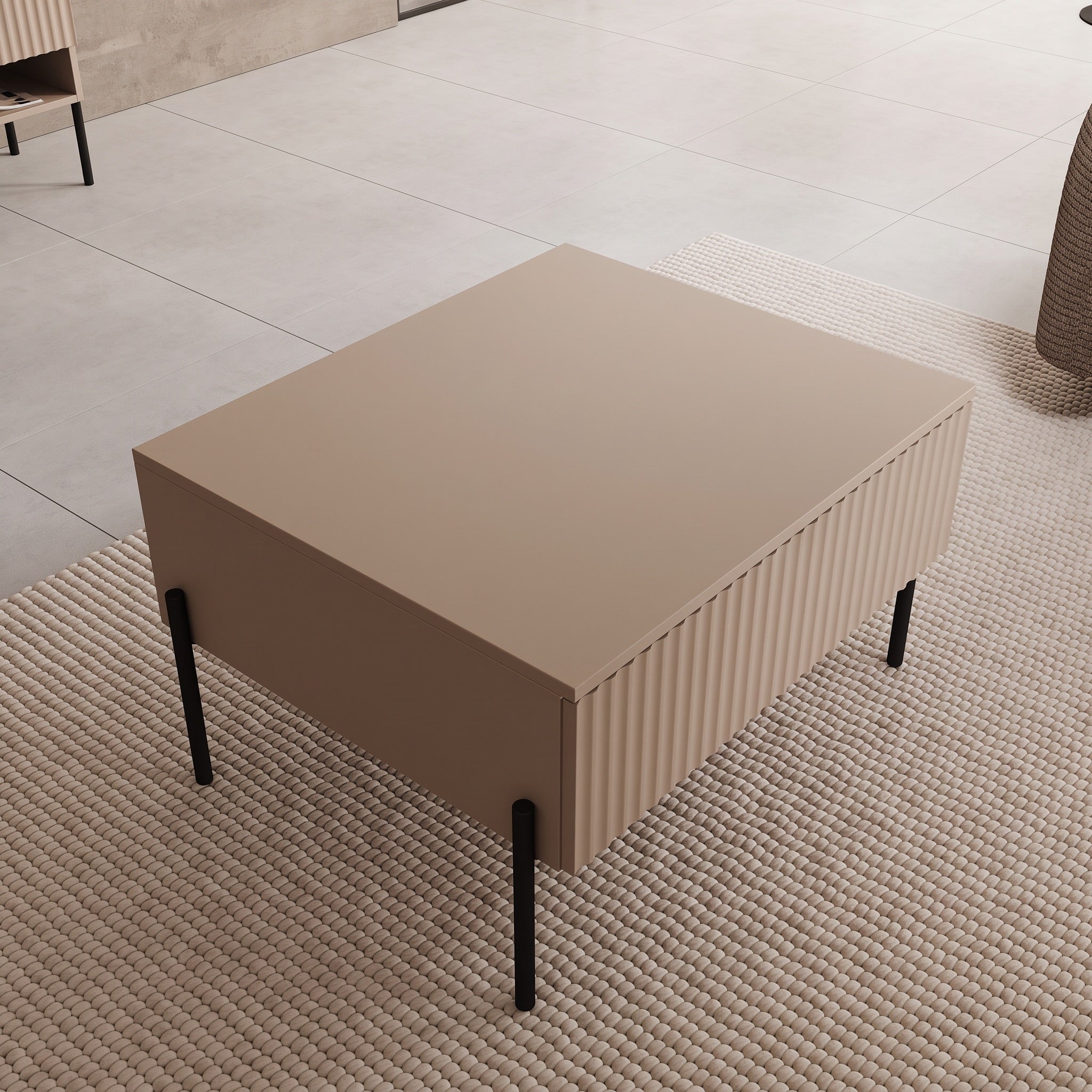 Oriya - Salontafel - Beige - 70x60x43 cm