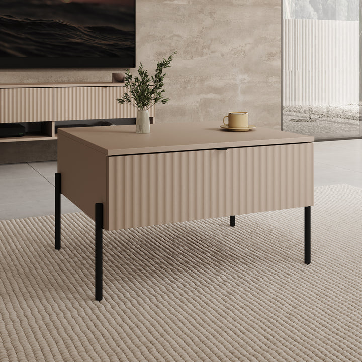 Oriya - Salontafel - Beige - 70x60x43 cm
