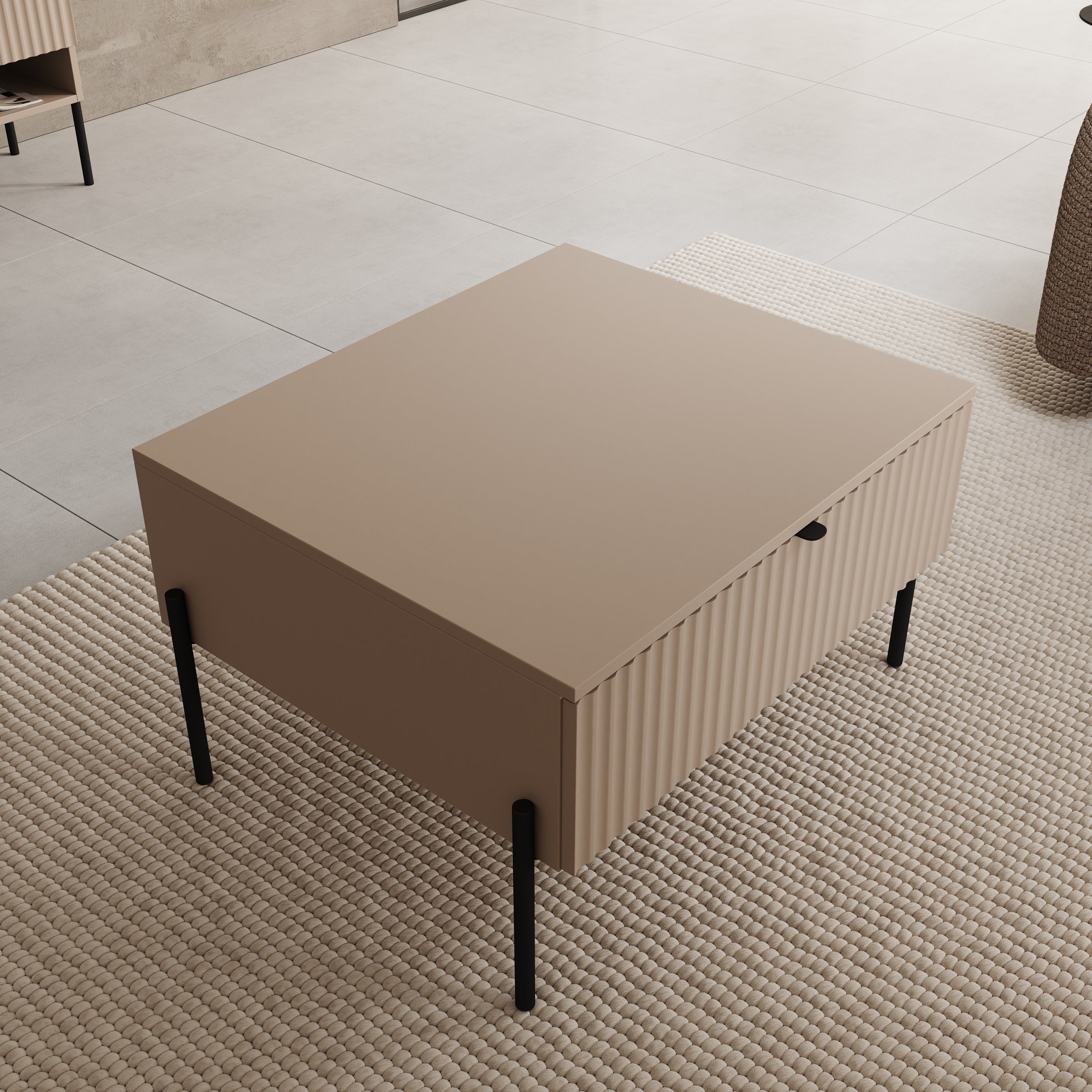 Oriya - Salontafel - Beige - 70x60x43 cm