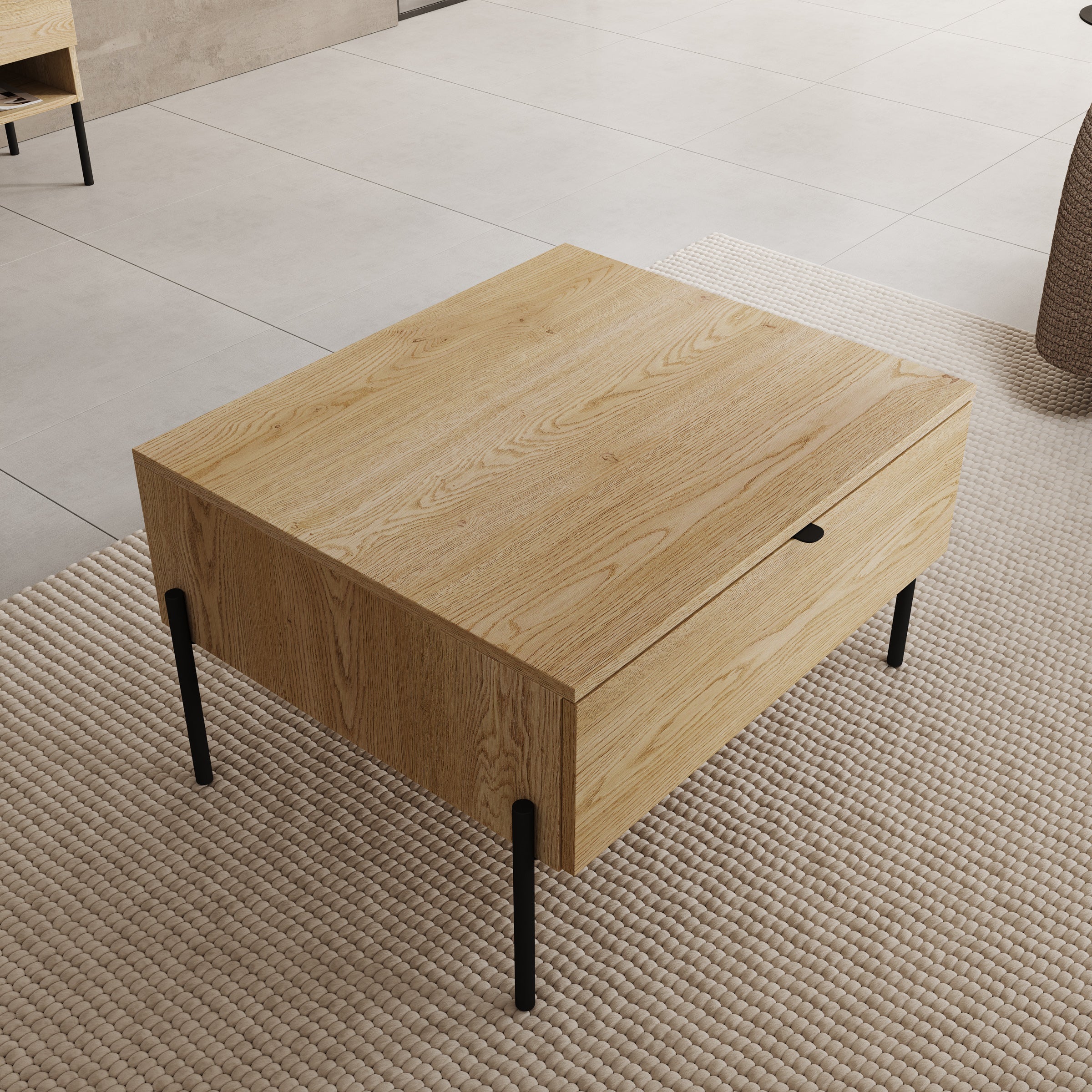Oriya - Salontafel - Eikenpatroon - 70x60x43 cm