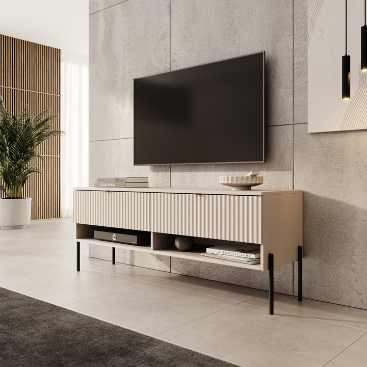 Oriya - TV-Meubel - Beige - 140x40x55 cm