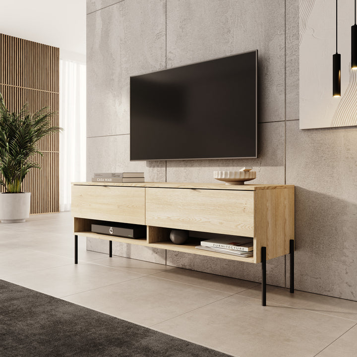 Oriya - TV-Meubel - Eikenpatroon - 140x40x55 cm