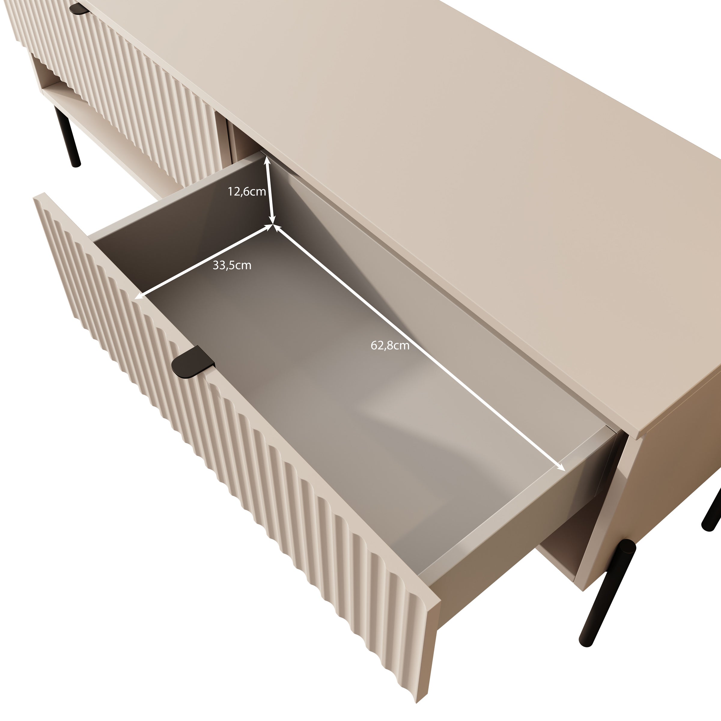 Oriya - TV-Meubel - Eikenpatroon - 140x40x55 cm