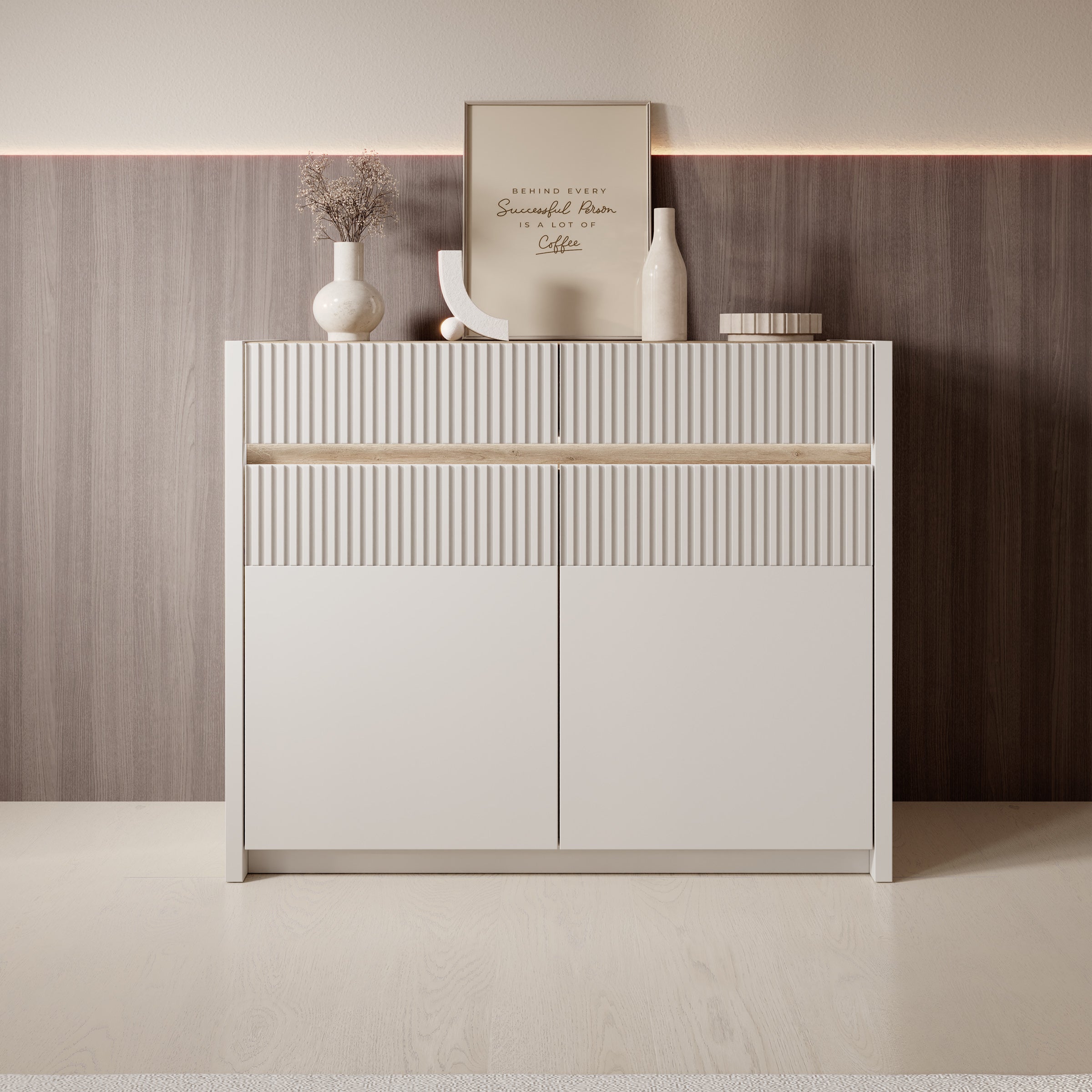 Orlano - Dressoir - Beige - 105x42x86 cm