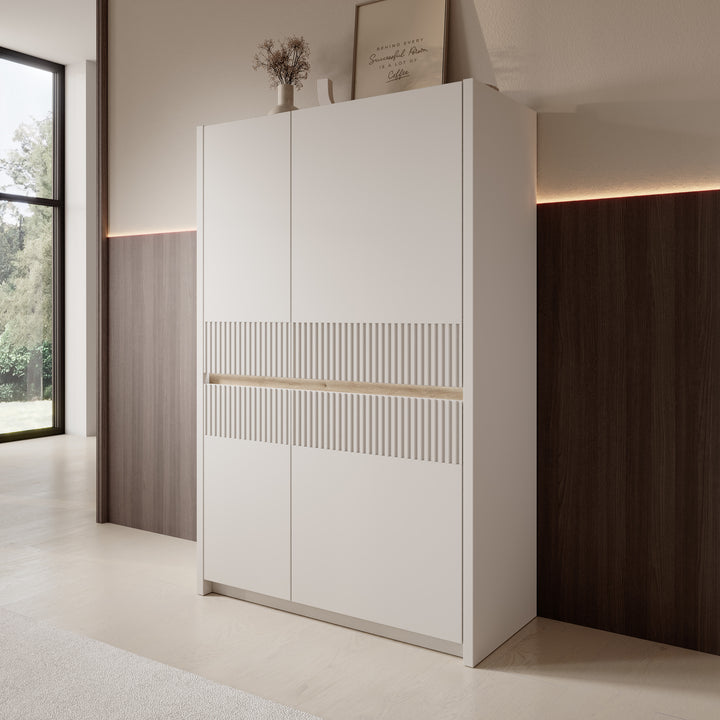 Orlano - Dressoir - Beige - 95x42x147  cm