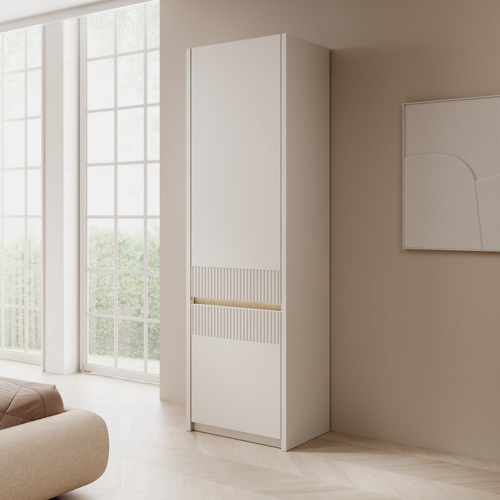 Orlano - Kledingkast - Beige - 61x42x197 cm